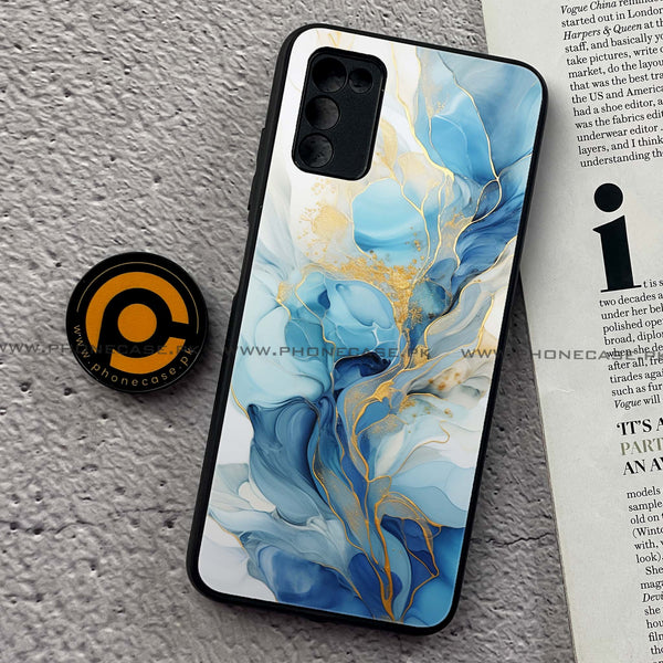 Samsung Galaxy A02s - Liquid Marble 2.0 Series  - Premium Printed Metal soft Bumper shock Proof Case