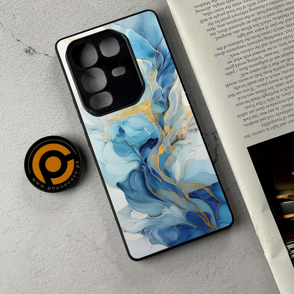 Infinix Note 50 - Liquid Marble 2.0 Series - Premium Metal Printed Soft Bumper Shockproof Case