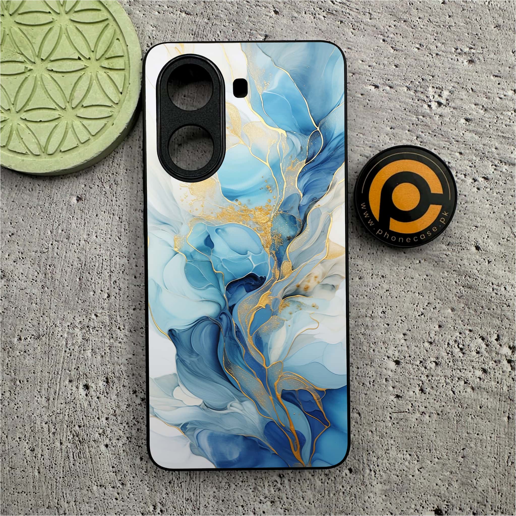 Xiaomi Redmi Turbo 4 - Liquid Marble 2.0 Series - Premium Metal Printed soft Bumper shock Proof Case