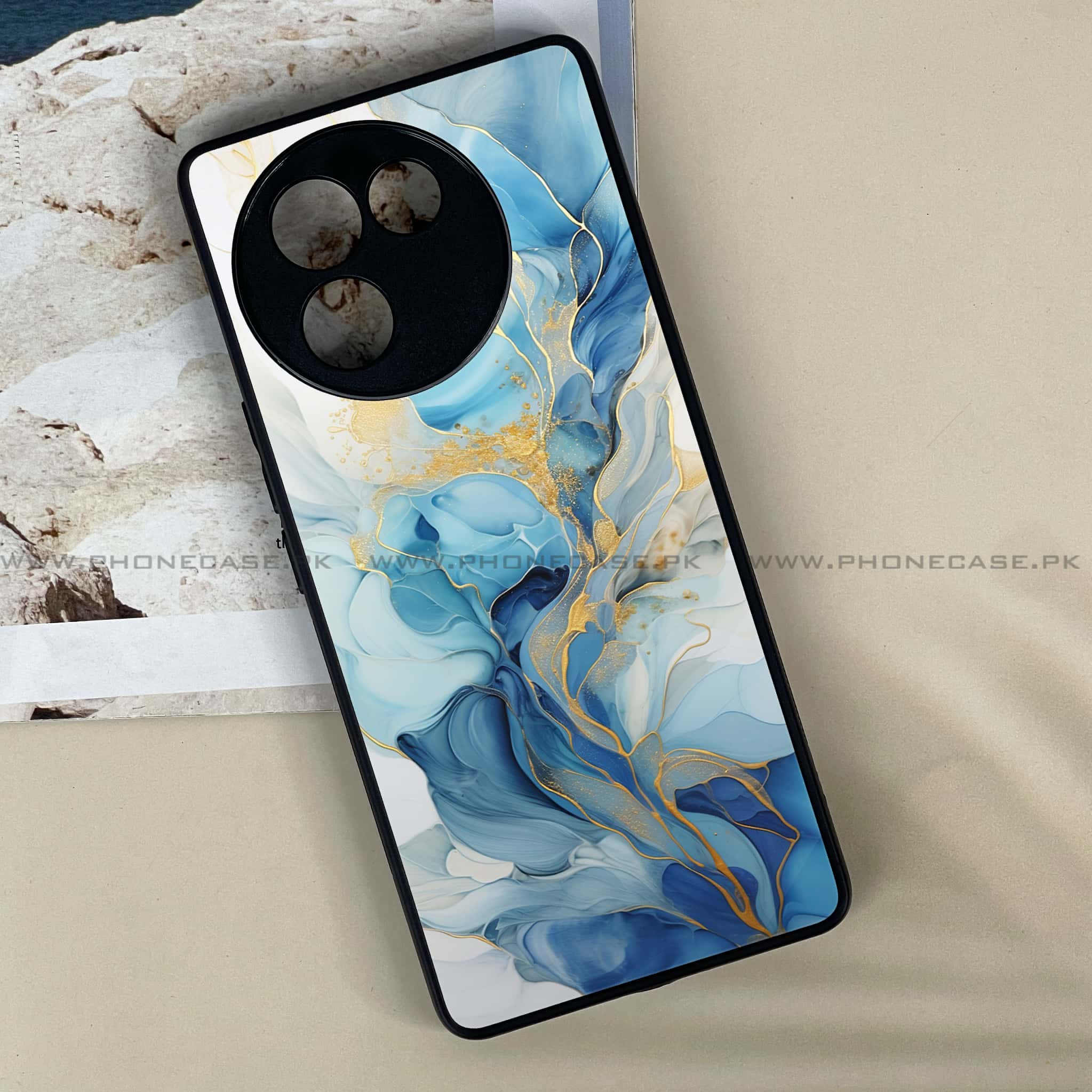 Vivo V30E - Liquid Marble 2.0 Series - Premium Printed Metal soft Bumper shock Proof Case