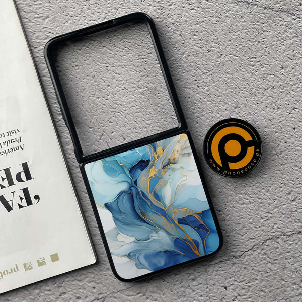 Xiaomi Mix Flip - Liquid Marble 2.0 Series - Premium Metal  Printed soft Bumper shock Proof Case