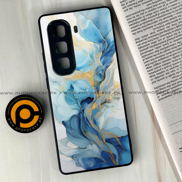 Infinix Hot 50 Pro Plus - Liquid Marble 2.0 Series  Design 1 - Premium Printed Glass soft Bumper shock Proof Case CS-21698