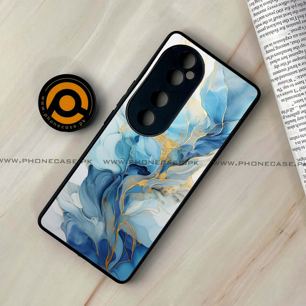 Vivo V40 - Liquid Marble 2.0 Series - Premium Printed Glass soft Bumper shock Proof Case