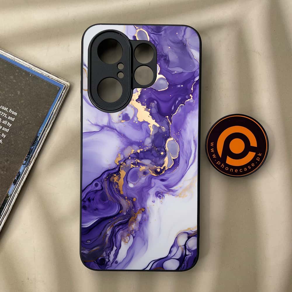 Vivo X200 FE - Liquid Marble 2.0 Series - Premium Metal Printed soft Bumper Shock Proof Case