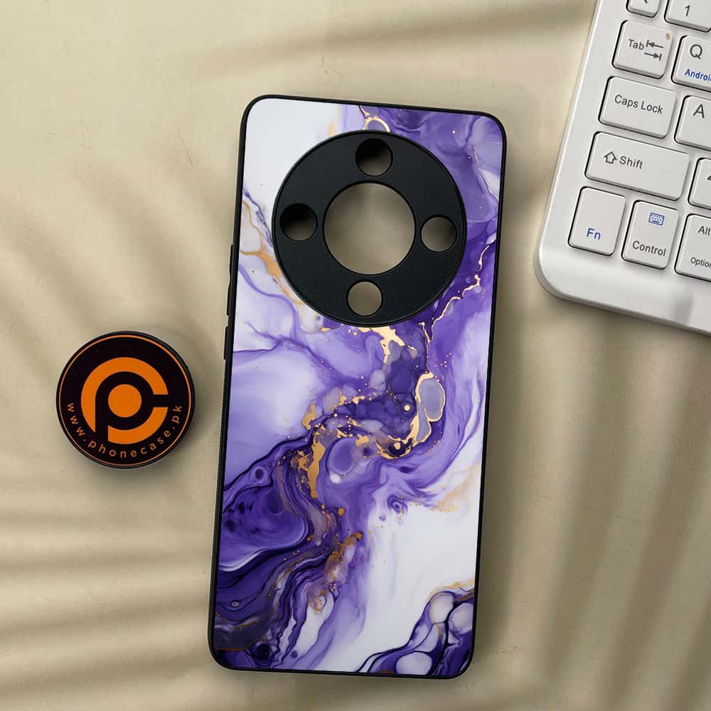 HONOR X9b 5G - Liquid Marble 2.0 Series - Premium Metal  Printed soft Bumper shock Proof Case