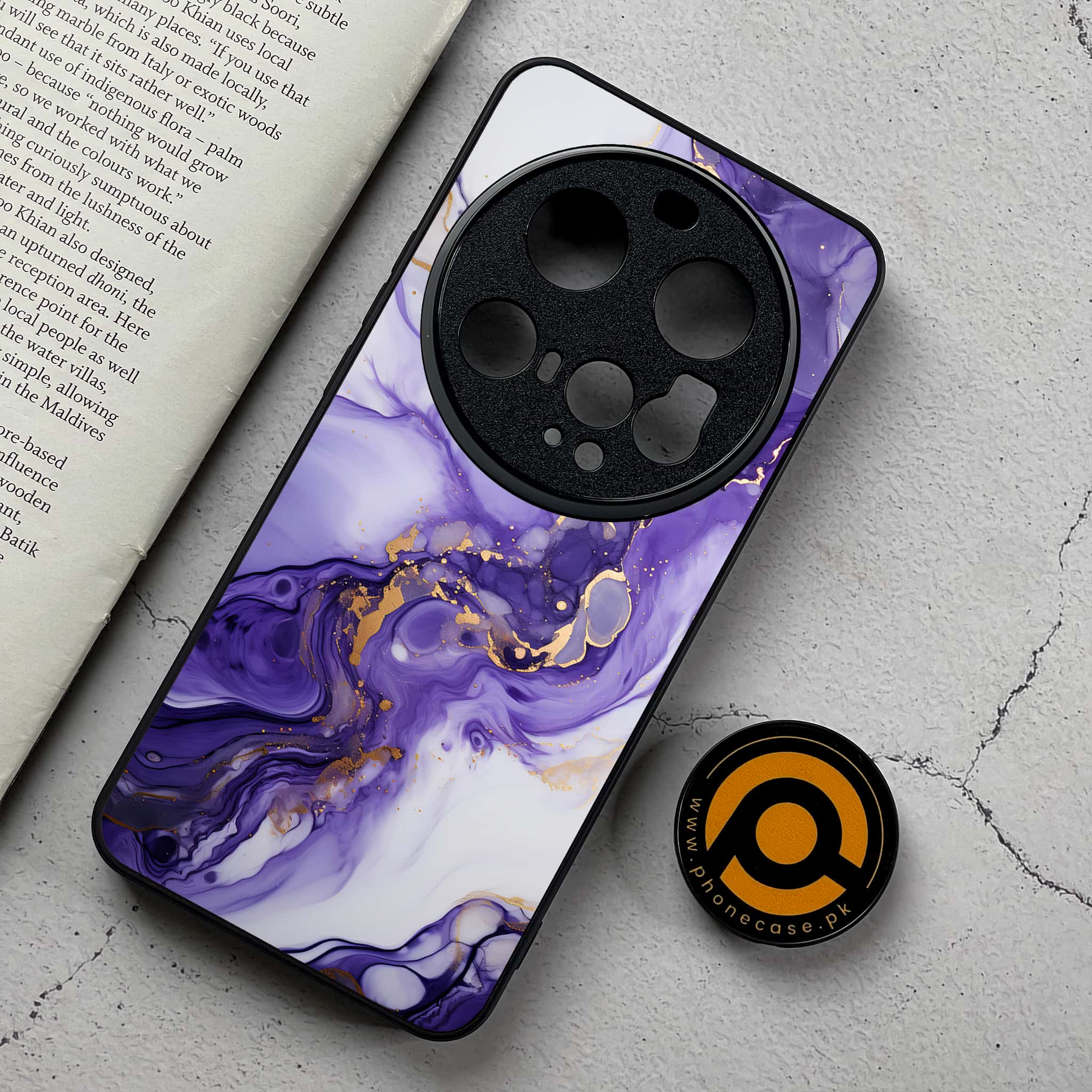 Xiaomi 15 Ultra - Liquid Marble 2.0 Series - Premium Metal Printed Soft Bumper Shockproof Case
