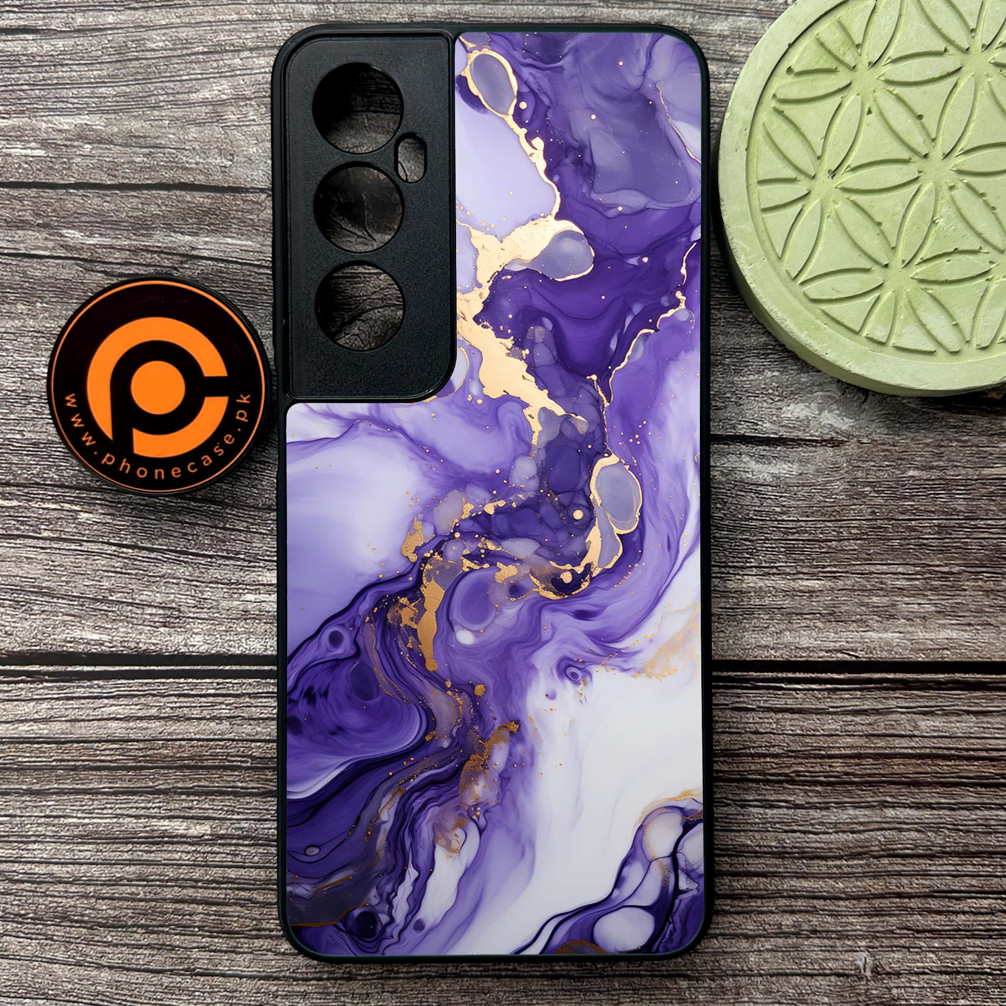 Realme C65  - Liquid Marble 2.0 Series - Premium Metal Printed soft Bumper shock Proof Case
