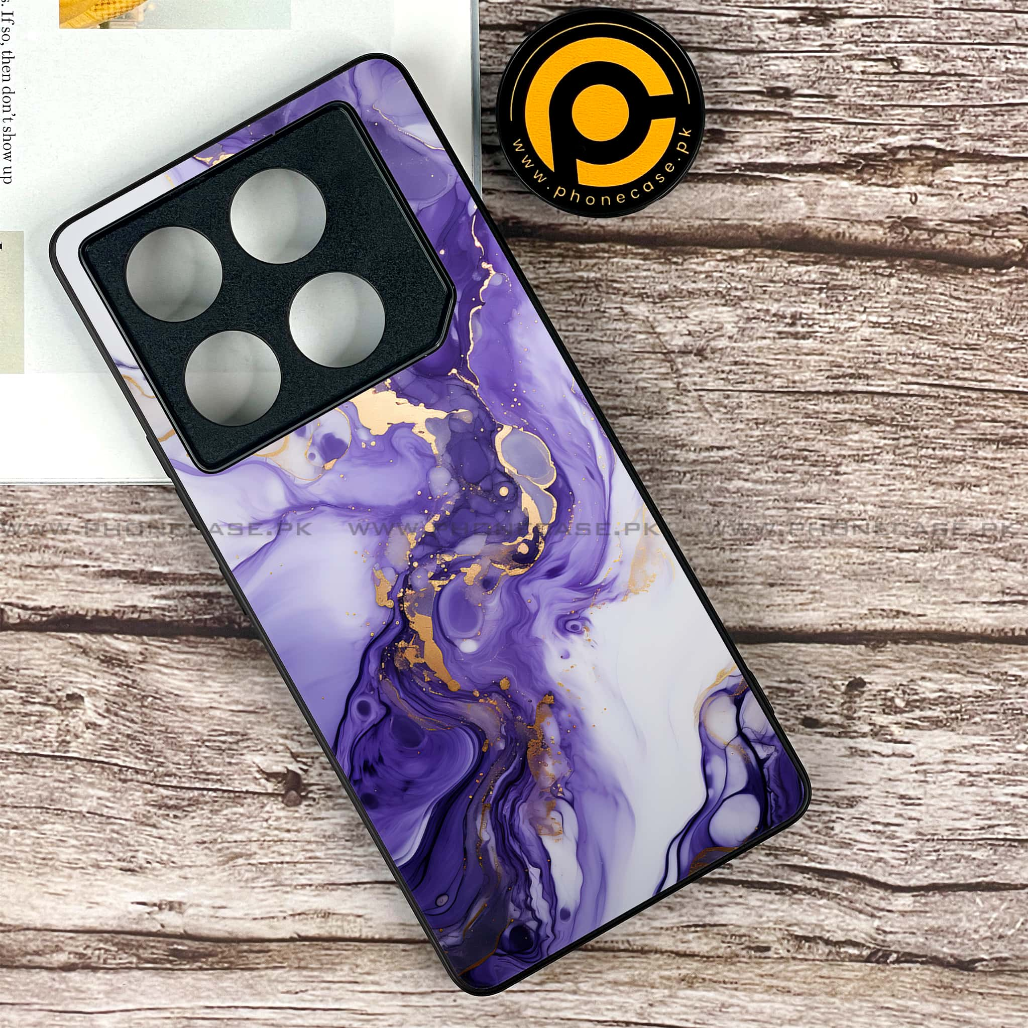 Infinix GT 20 Pro - Liquid Marble 2.0 Series - Premium Printed Glass soft Bumper shock Proof Case