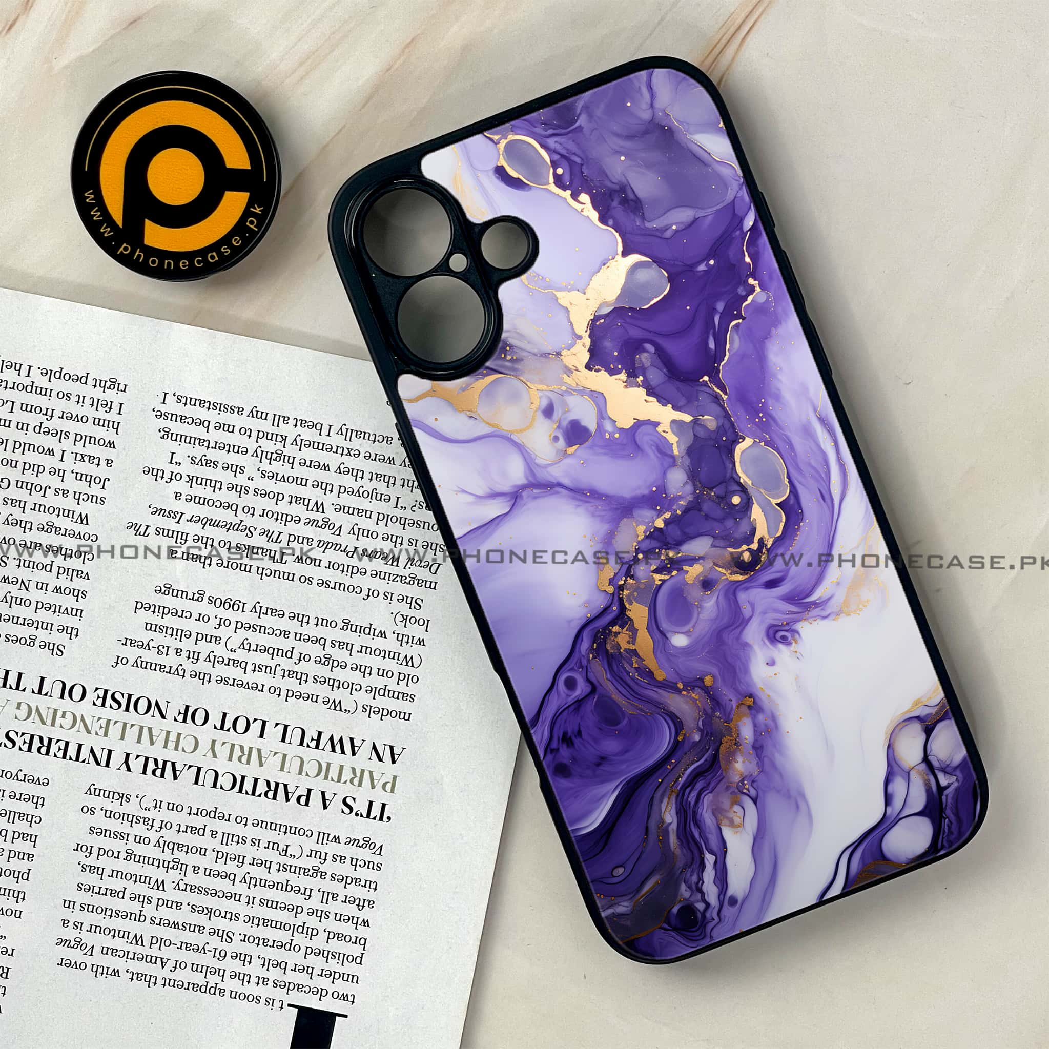 iPhone 16 Plus - Liquid Marble 2.0 Series - Premium Printed Glass soft Bumper shock Proof Case