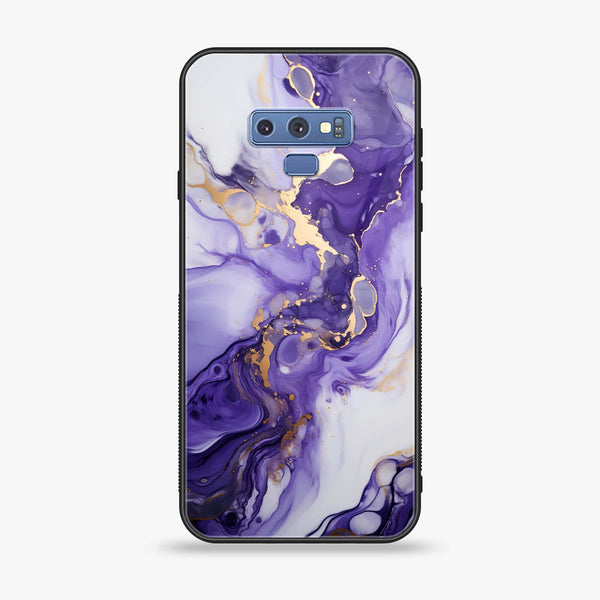 Samsung Galaxy Note 9 - Liquid Marble 2.0 Design 2 - Premium Printed Glass soft Bumper shock Proof Case CS-42607