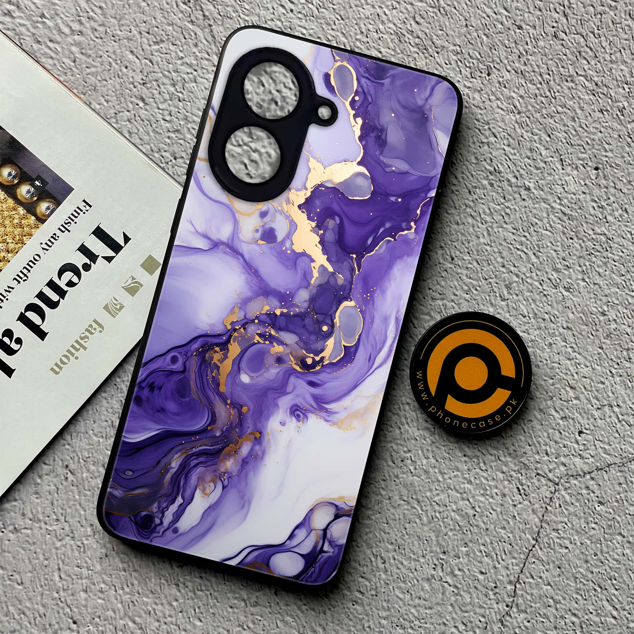 Xiaomi Redmi A5 - Liquid Marble 2.0 Series - Premium Metal Printed soft Bumper shock Proof Case