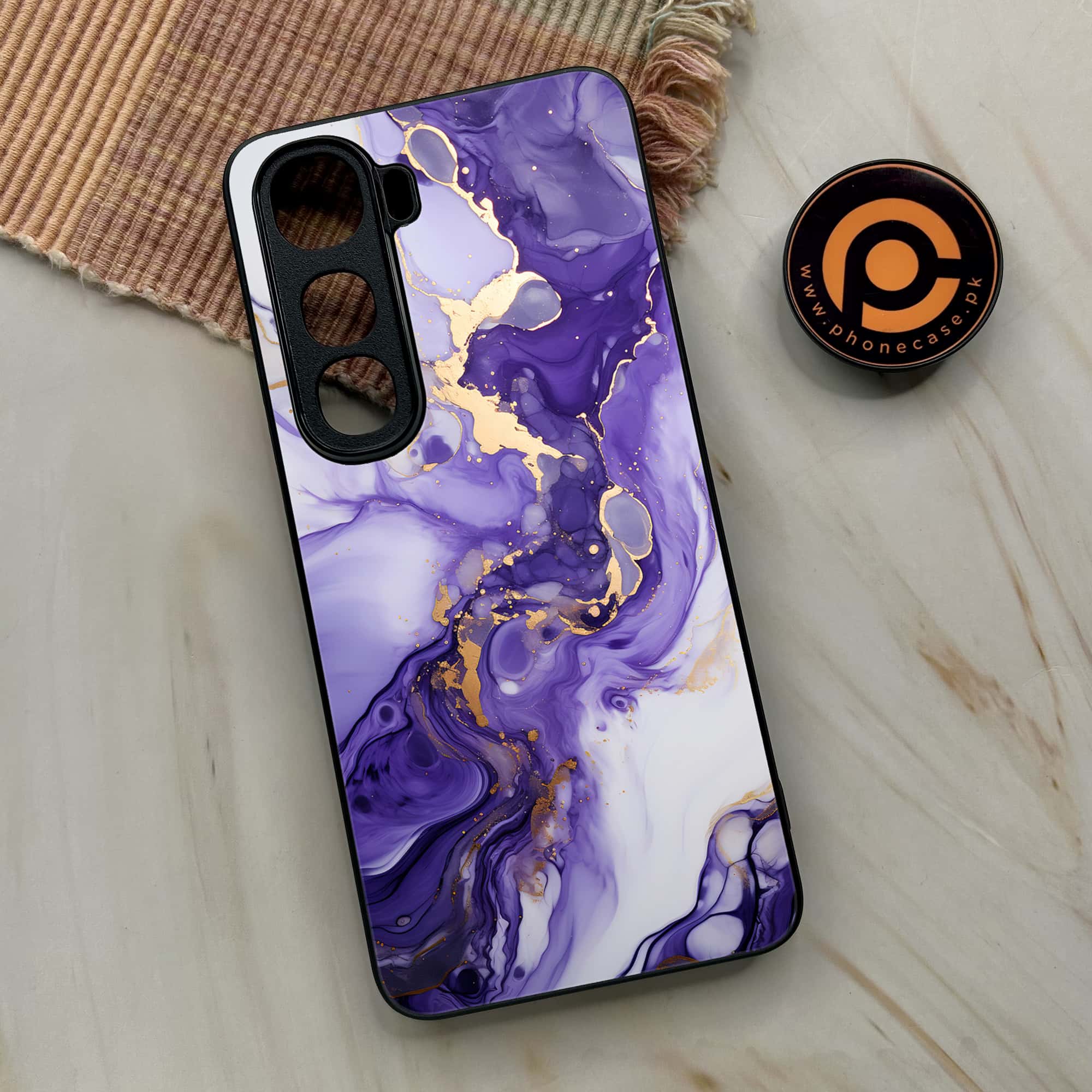 Vivo Y400 - Liquid Marble 2.0 Series - Premium Metal Printed soft Bumper shock Proof Case