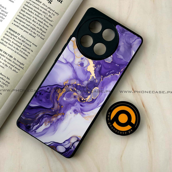 Tecno Camon 30s - Liquid Marble 2.0 Design 2  - Premium Printed Glass soft Bumper shock Proof Case  CS-25180