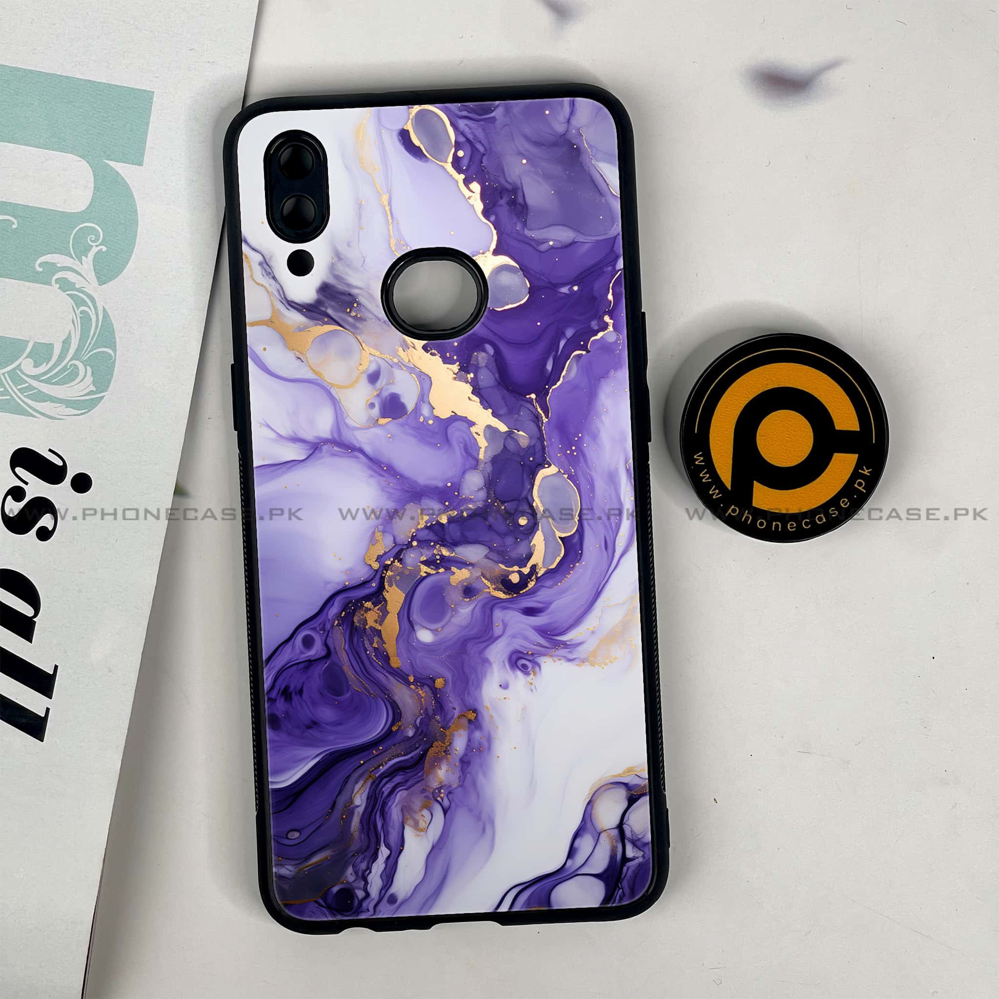 Galaxy A10s - Liquid Marble 2.0 Series - Premium Printed Glass soft Bumper shock Proof Case