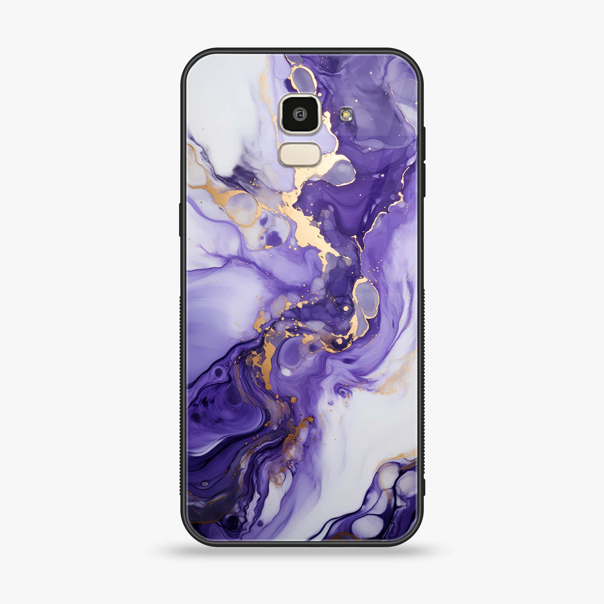 Samsung Galaxy J6 (2018) - Liquid Marble 2.0 Series - Premium Printed Glass soft Bumper shock Proof Case