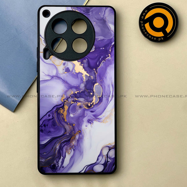 Tecno Camon 30 - Liquid Marble 2.0 Design 2  -  Premium Printed Metal soft Bumper shock Proof Case CS-27935