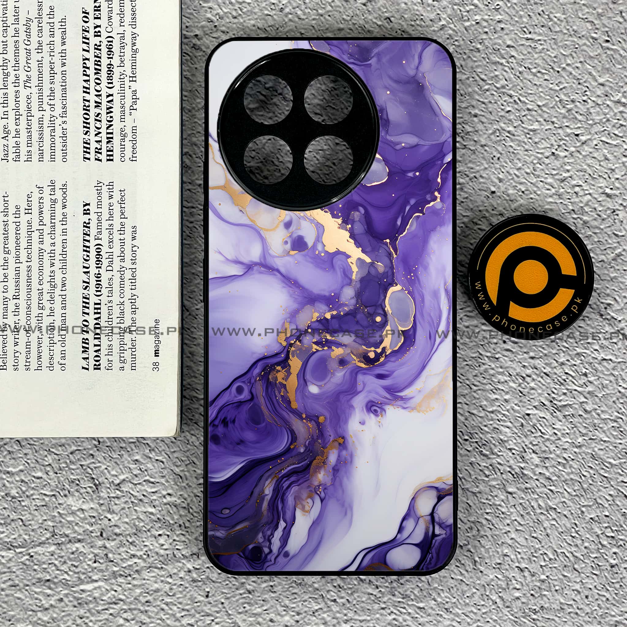 OnePlus 13R - Liquid Marble 2.0 Series - Premium Printed Glass soft Bumper shock Proof Case