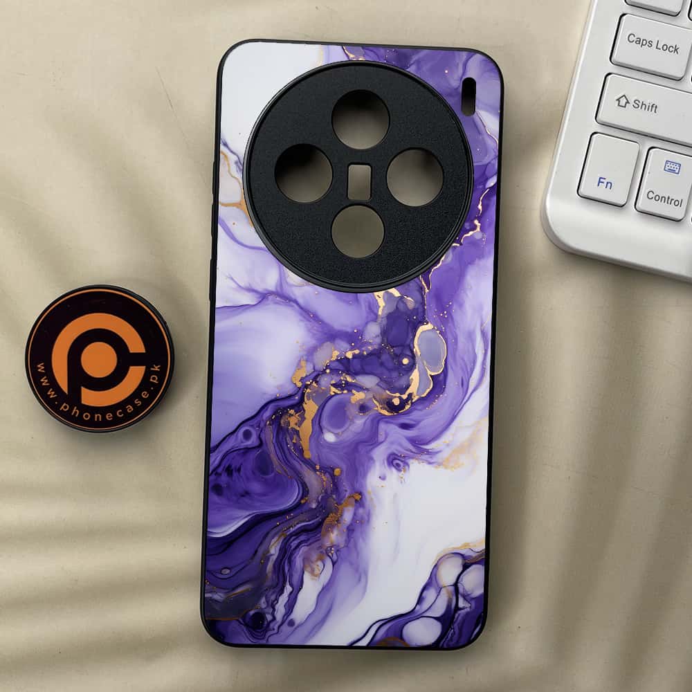 Vivo X200 - Liquid Marble 2.0 Series - Premium Metal  Printed soft Bumper shock Proof Case