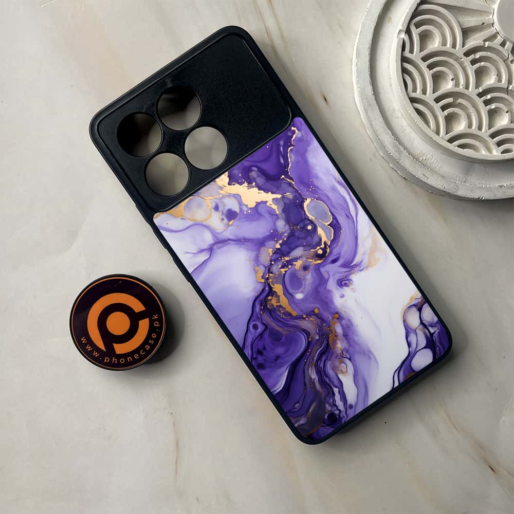 Xiaomi Poco F6 Pro - Liquid Marble 2.0 Series - Premium Metal Printed soft Bumper shock Proof Case