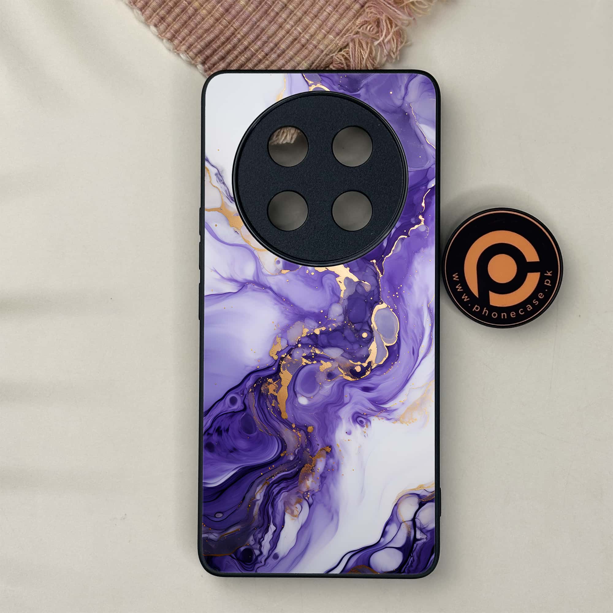 Honor X9c 5G - Liquid Marble 2.0 Series - Premium Metal Printed soft Bumper shock Proof Case