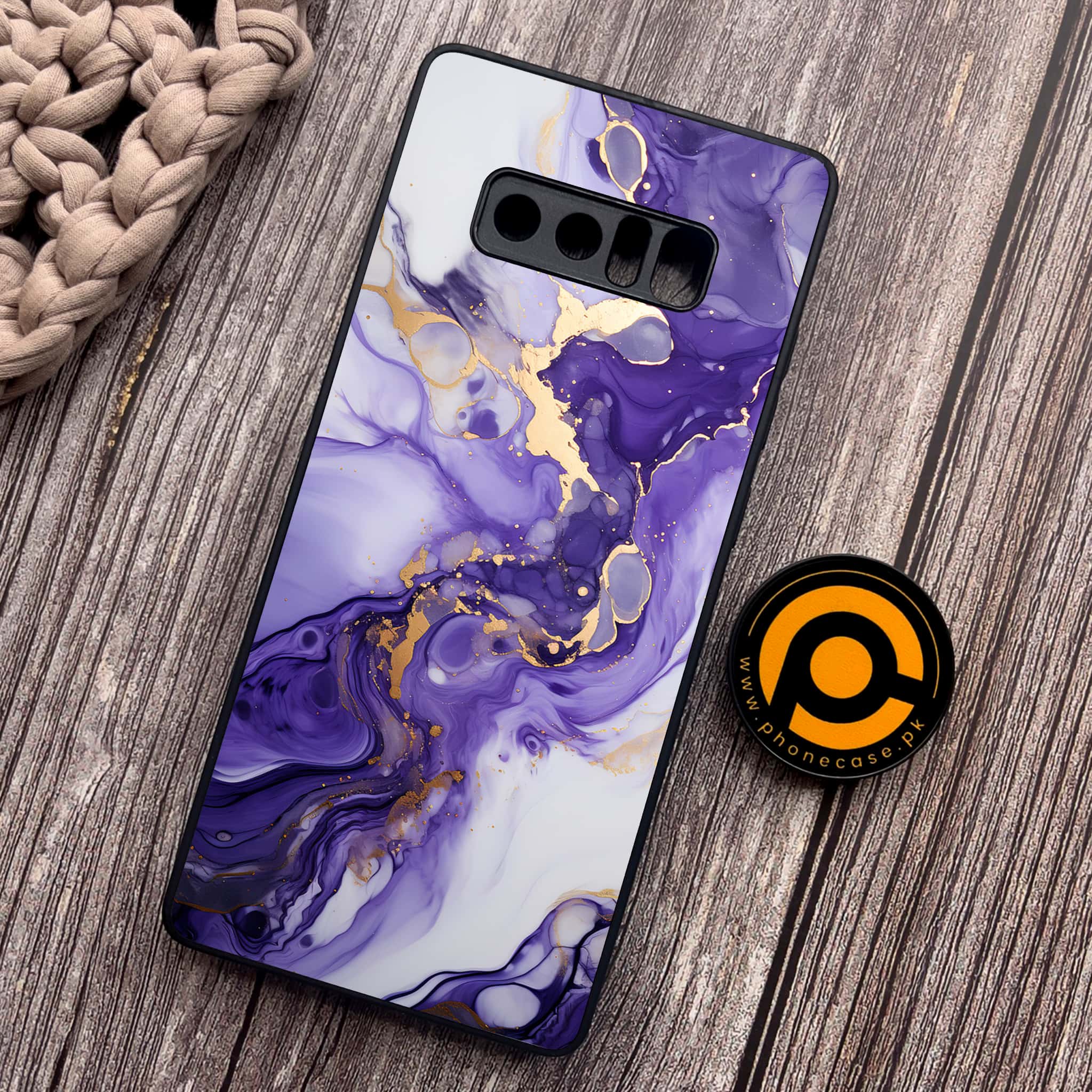 Samsung Galaxy Note 8 - Liquid Marble 2.0 Series - Premium Metal Printed soft Bumper shock Proof Case