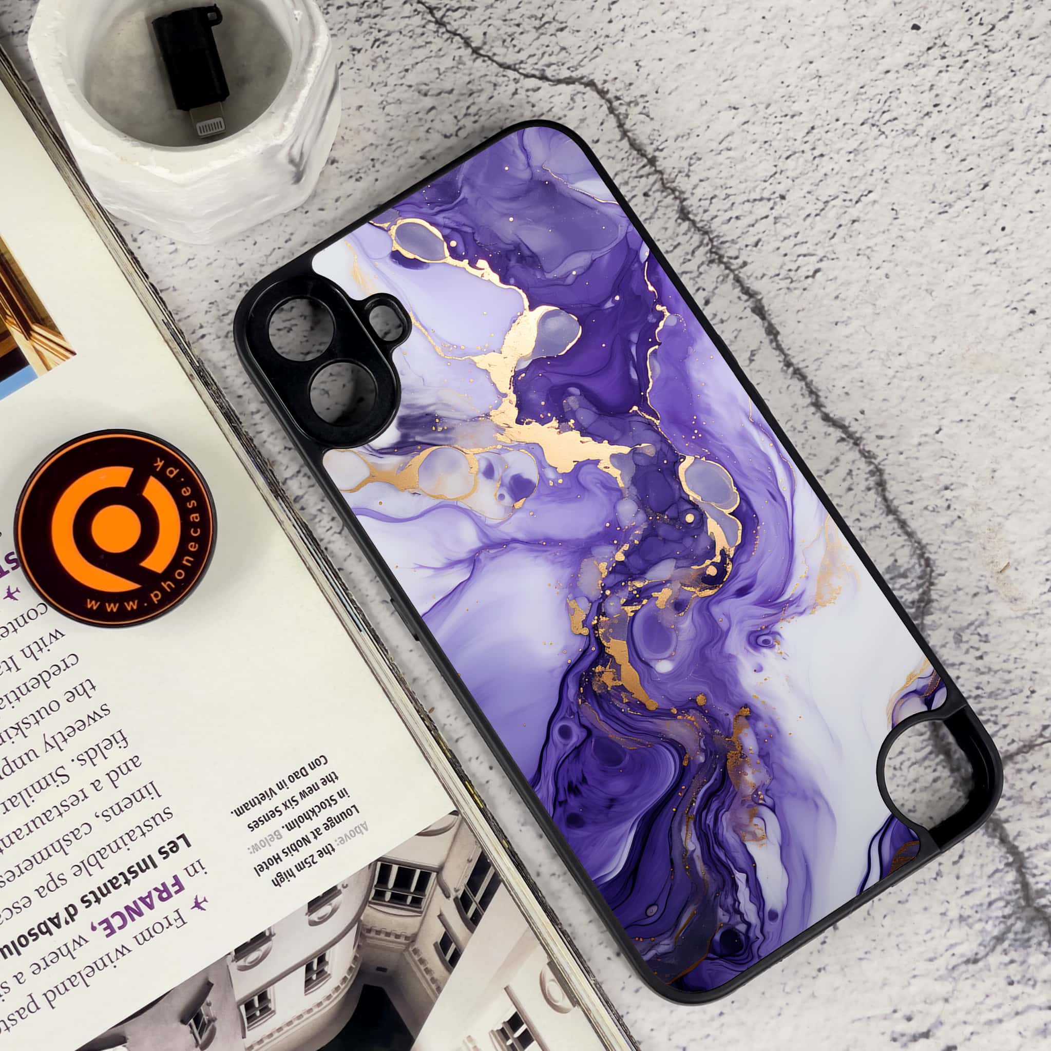 Nothing CMF Phone 1 - Liquid Marble 2.0 Series - Premium Metal Printed soft Bumper Shock Proof Case