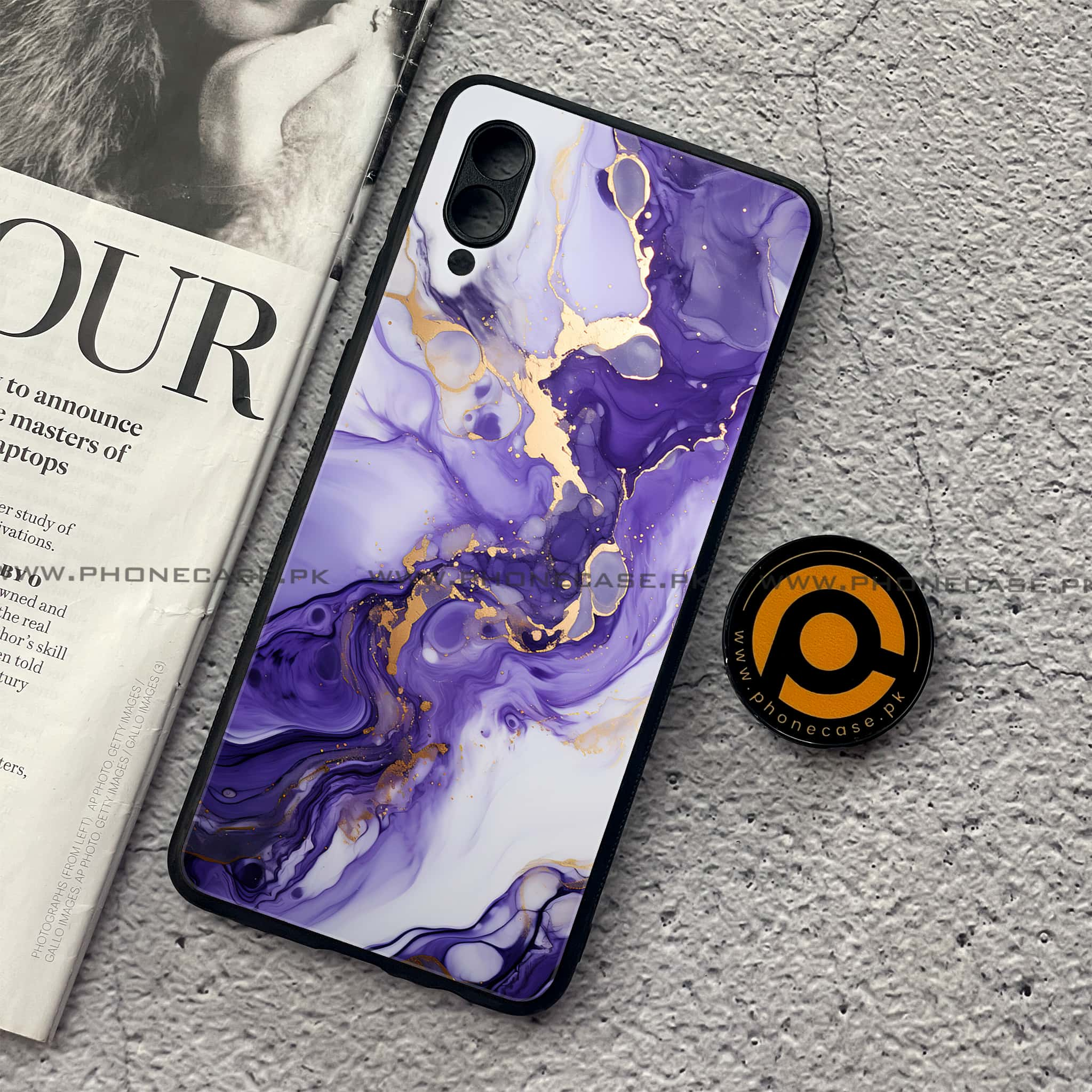 Samsung Galaxy A02 - Liquid Marble 2.0 Series - Premium Printed Metal soft Bumper shock Proof Case