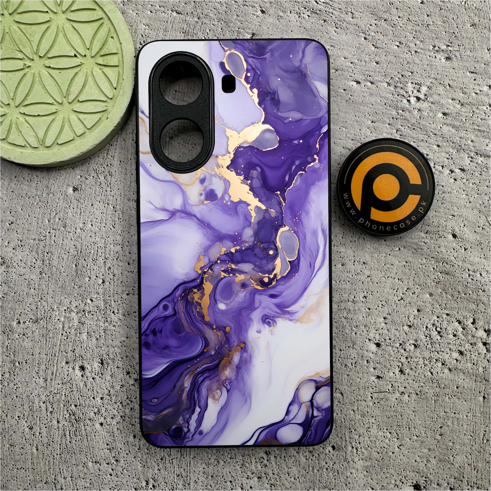 Xiaomi Redmi Turbo 4 - Liquid Marble 2.0 Series - Premium Metal Printed soft Bumper shock Proof Case