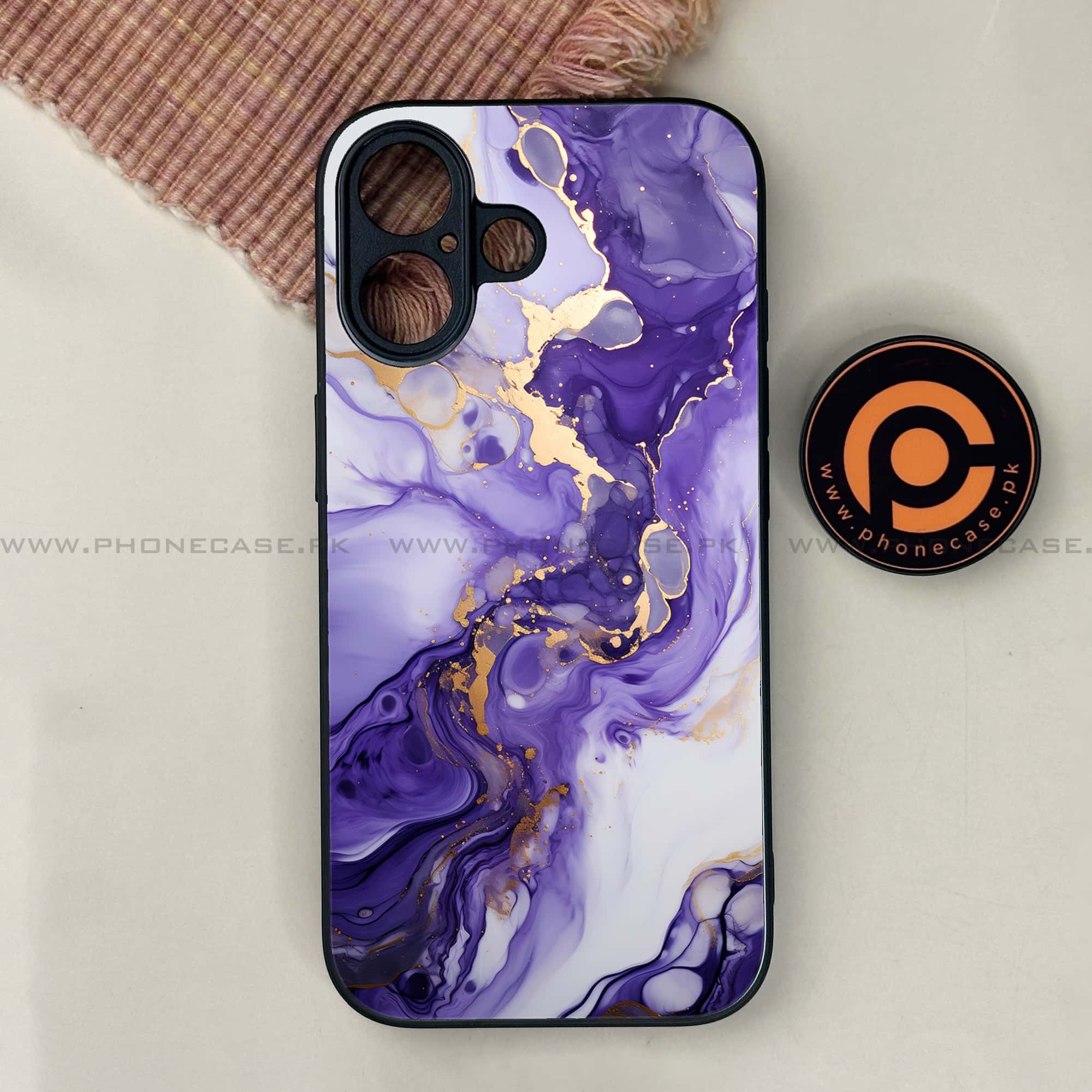 iPhone 17 - Liquid Marble 2.0 Series - Premium Printed Glass soft Bumper shock Proof Case