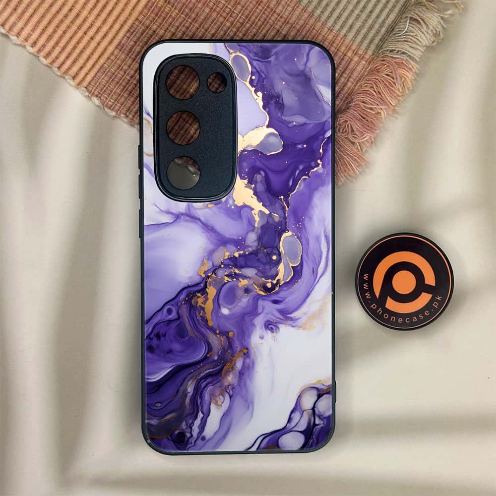 Tecno Spark 40 Pro Plus - Liquid Marble 2.0 Series - Premium Metal Printed soft Bumper shock Proof Case