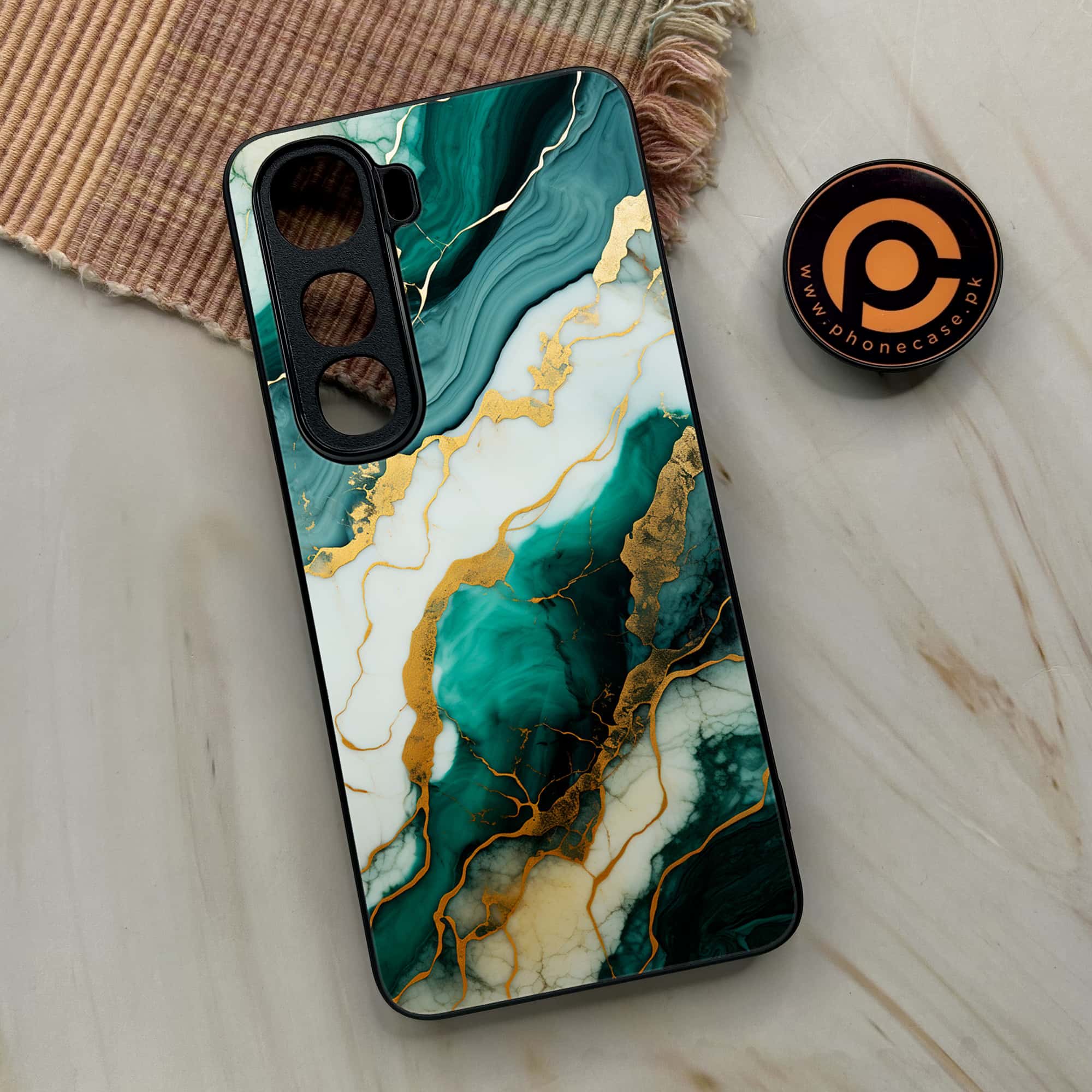 Vivo Y400 - Liquid Marble 2.0 Series - Premium Metal Printed soft Bumper shock Proof Case