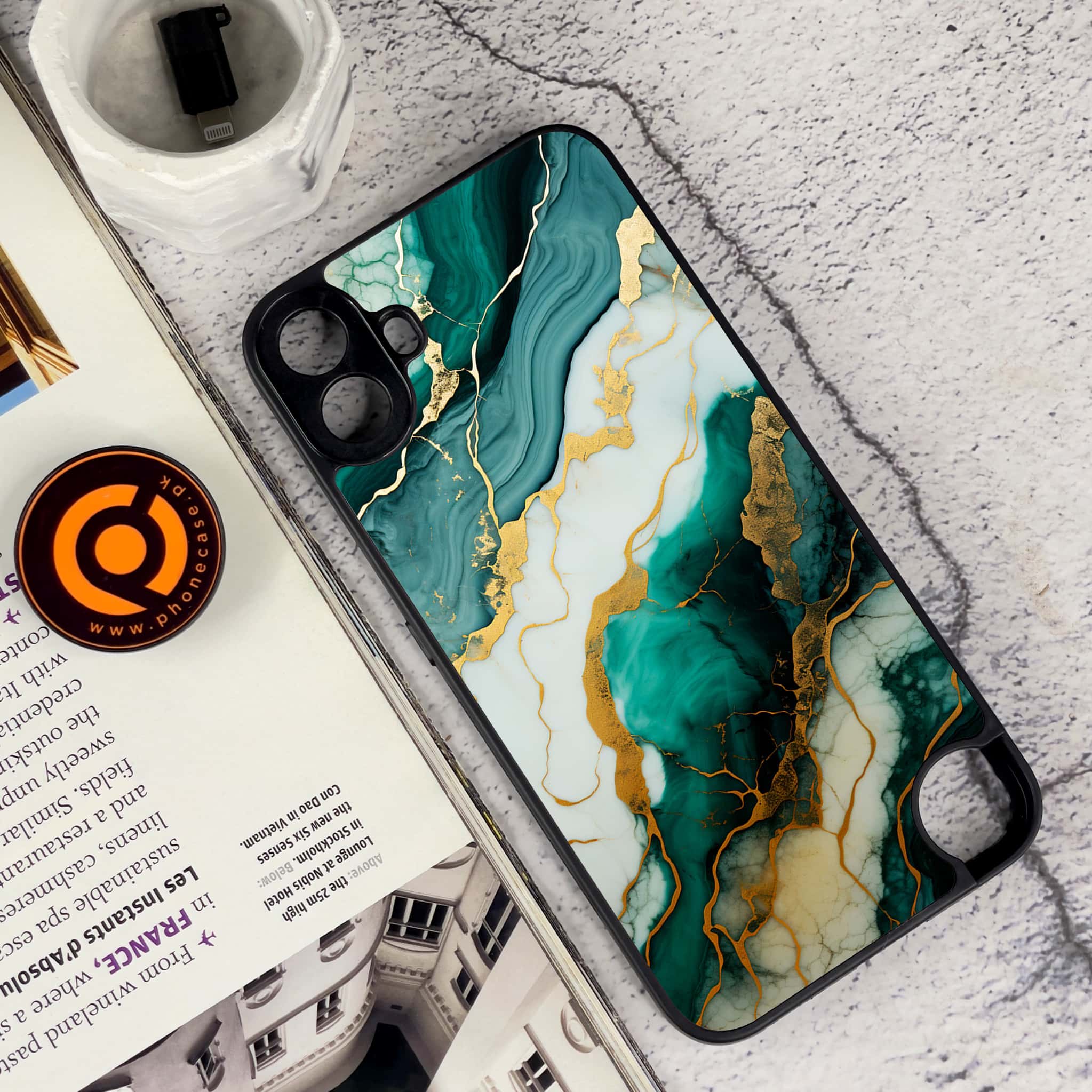 Nothing CMF Phone 1 - Liquid Marble 2.0 Series - Premium Metal Printed soft Bumper Shock Proof Case