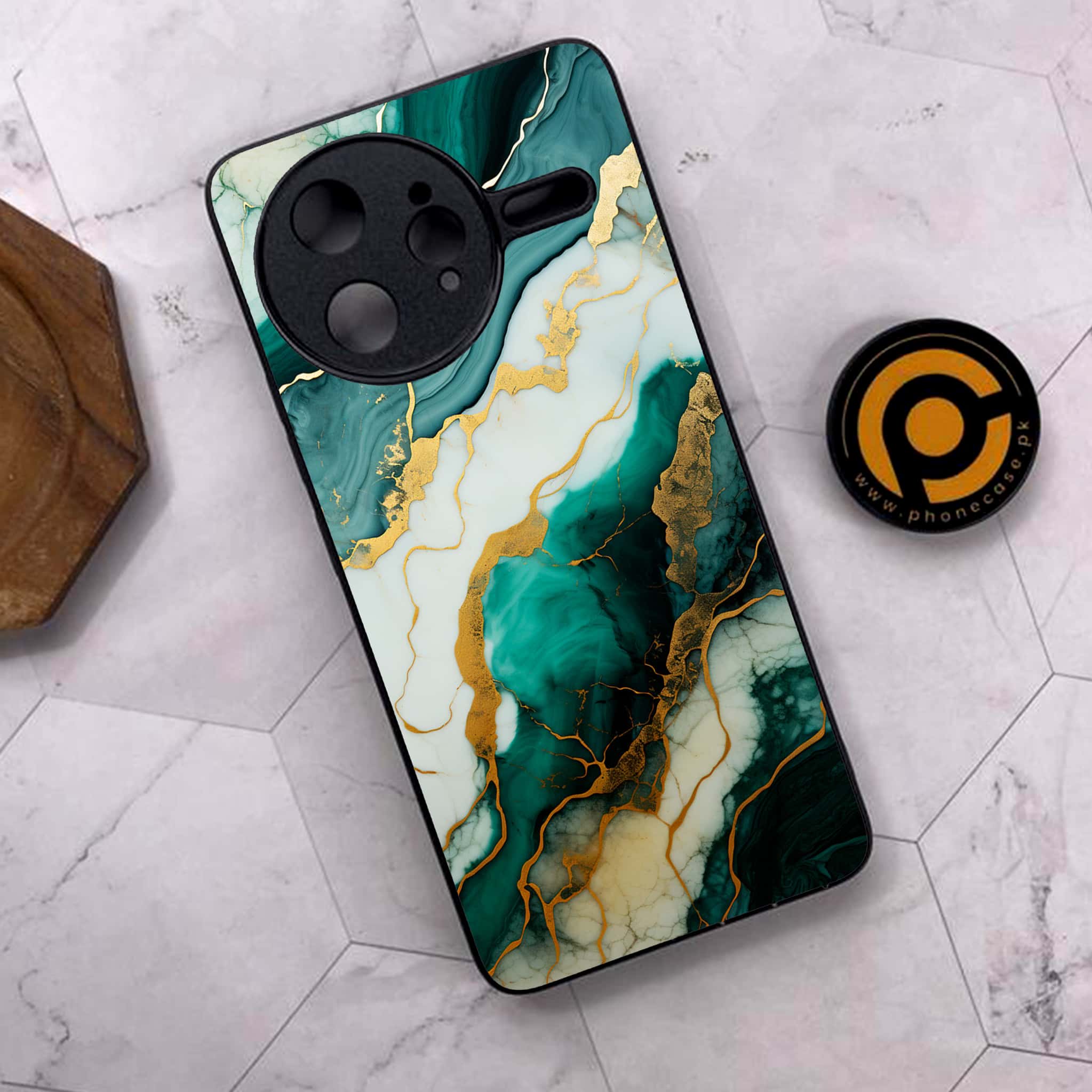 Xiaomi Poco F7 Ultra 5G - Liquid Marble 2.0 Series - Premium Metal Printed soft Bumper shock Proof Case