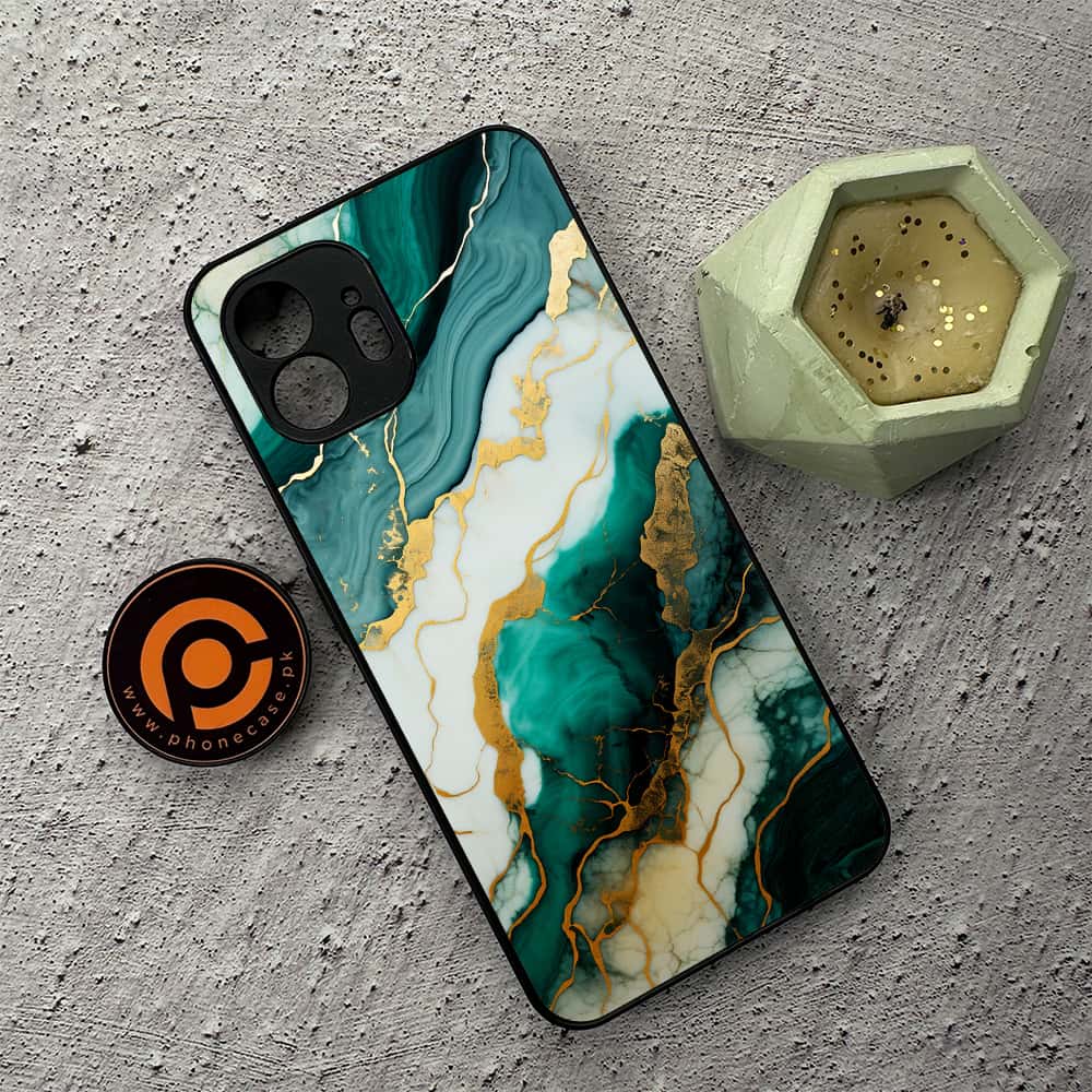 Nothing Phone 2 - Liquid Marble 2.0 Series - Premium Metal  Printed soft Bumper shock Proof Case