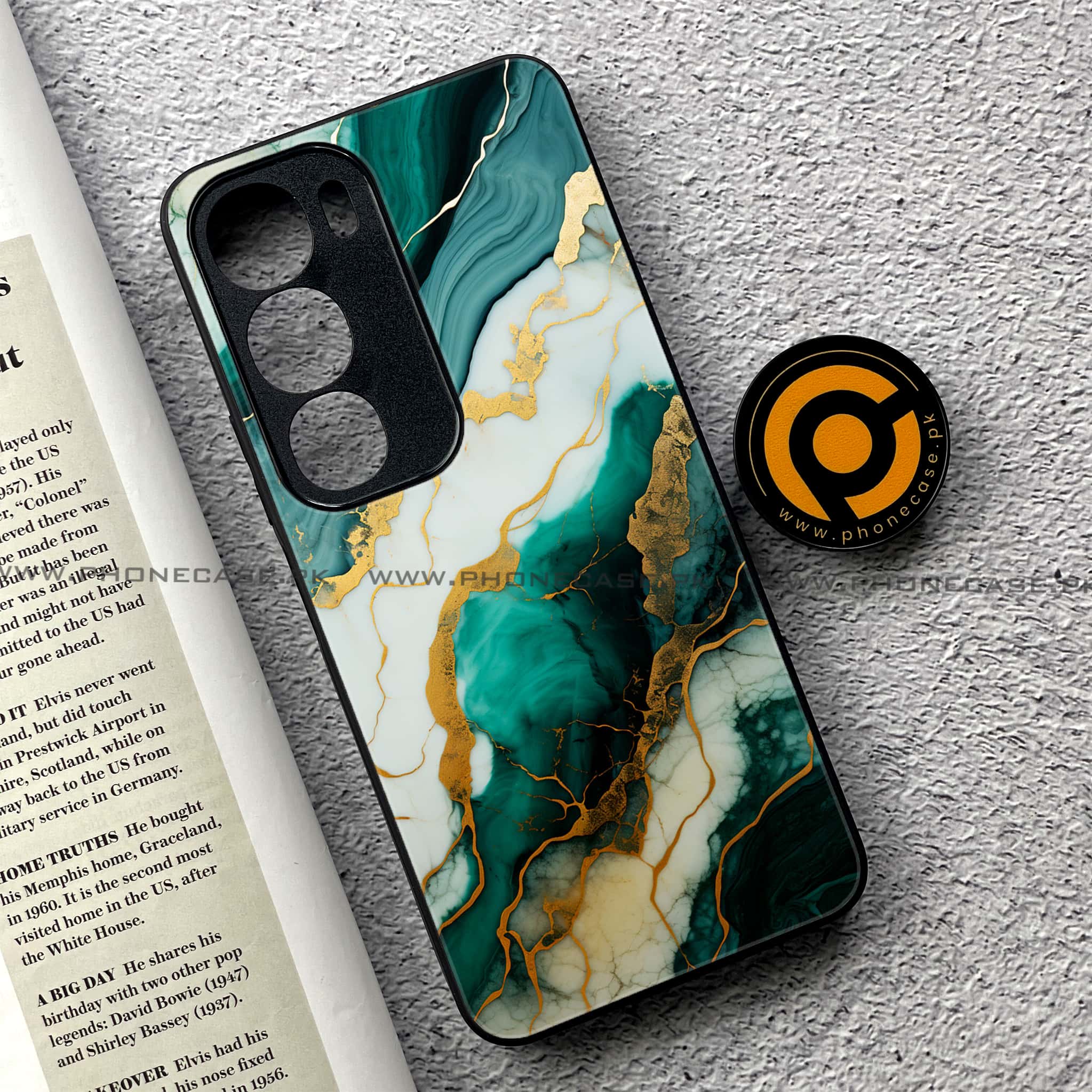Vivo Y19s Pro - Liquid Marble 2.0 Series - Premium Metal Printed soft Bumper shock Proof Case
