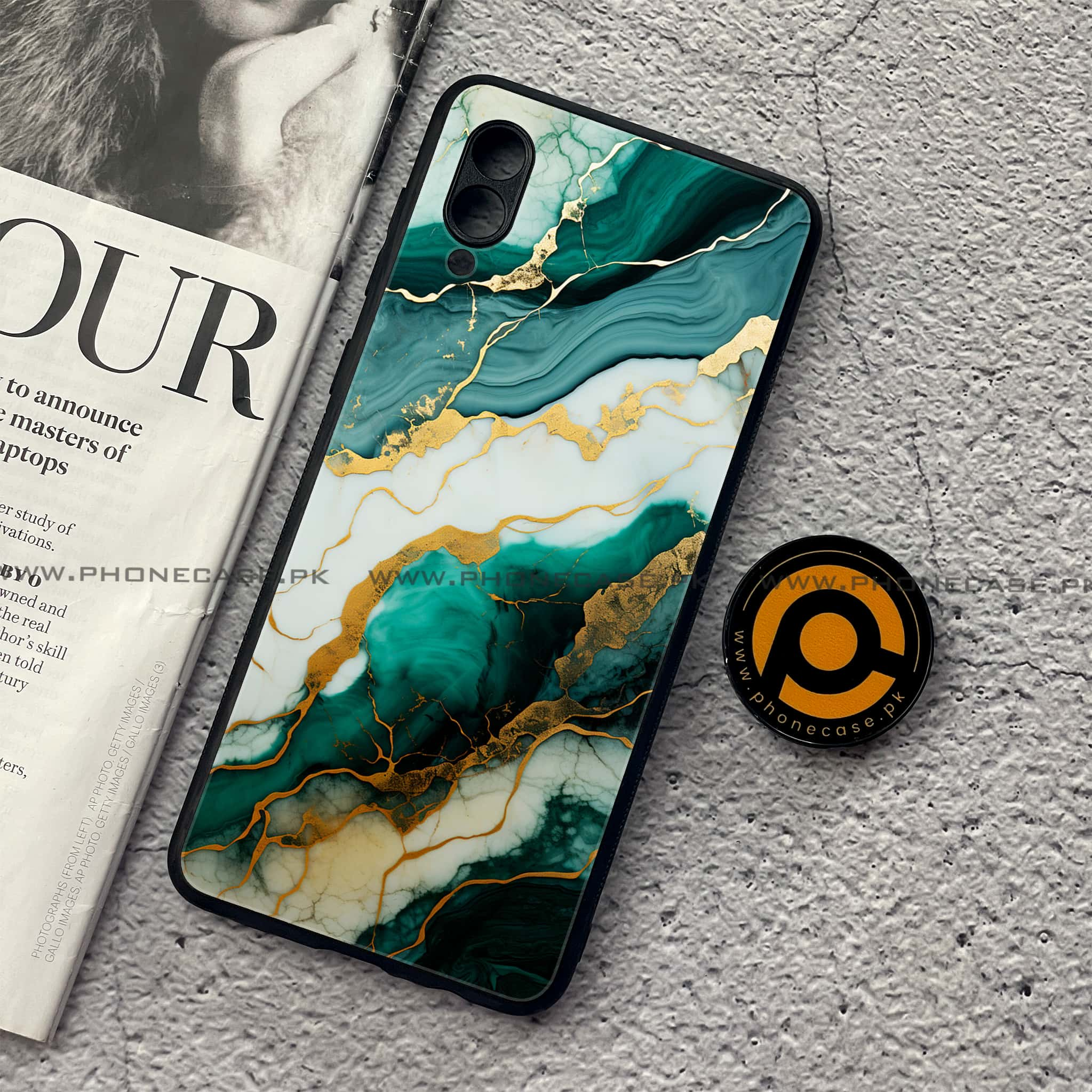 Samsung Galaxy A02 - Liquid Marble 2.0 Series - Premium Printed Metal soft Bumper shock Proof Case