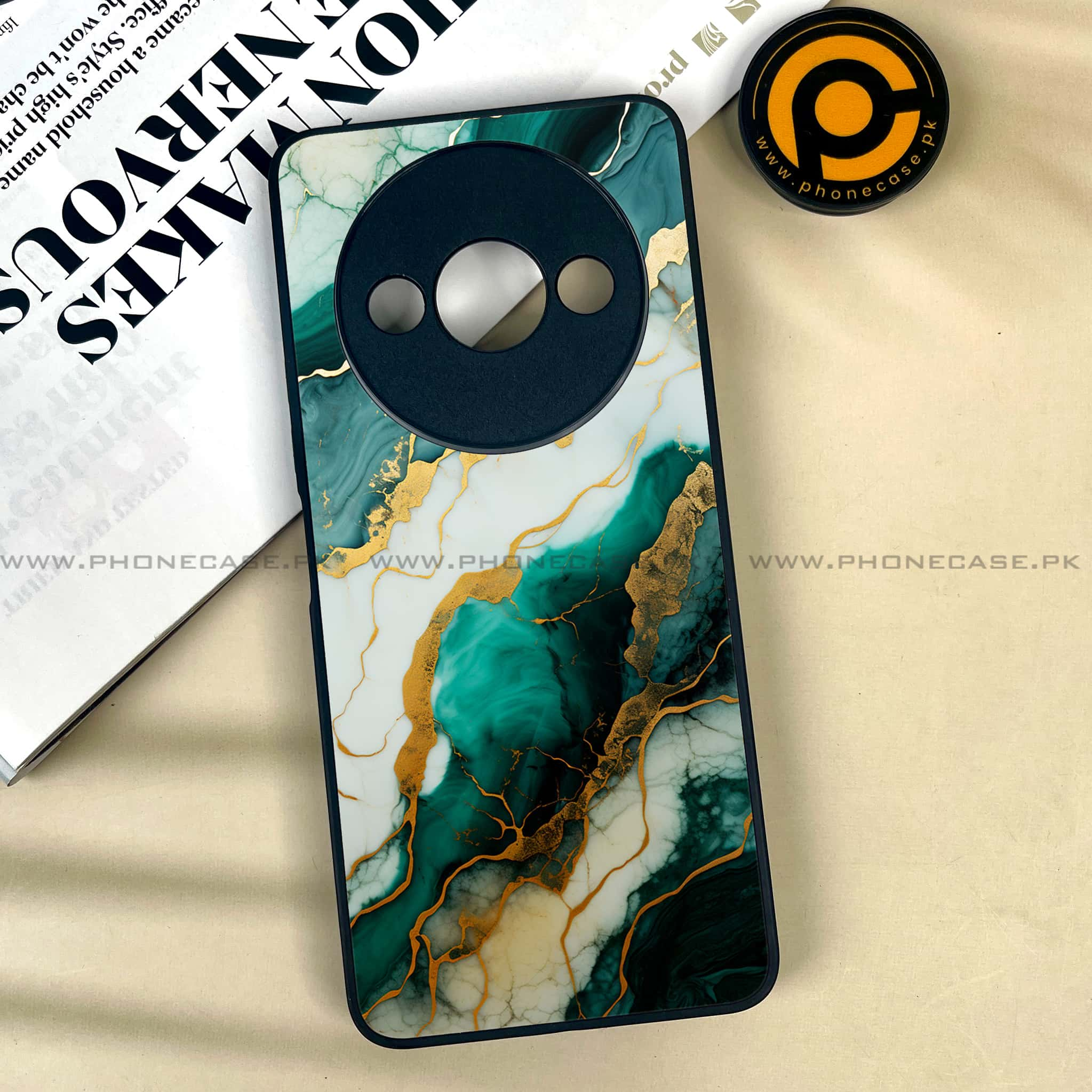 Xiaomi Redmi A3x - Liquid Marble 2.0 Series - Premium Printed Metal soft Bumper shock Proof Case