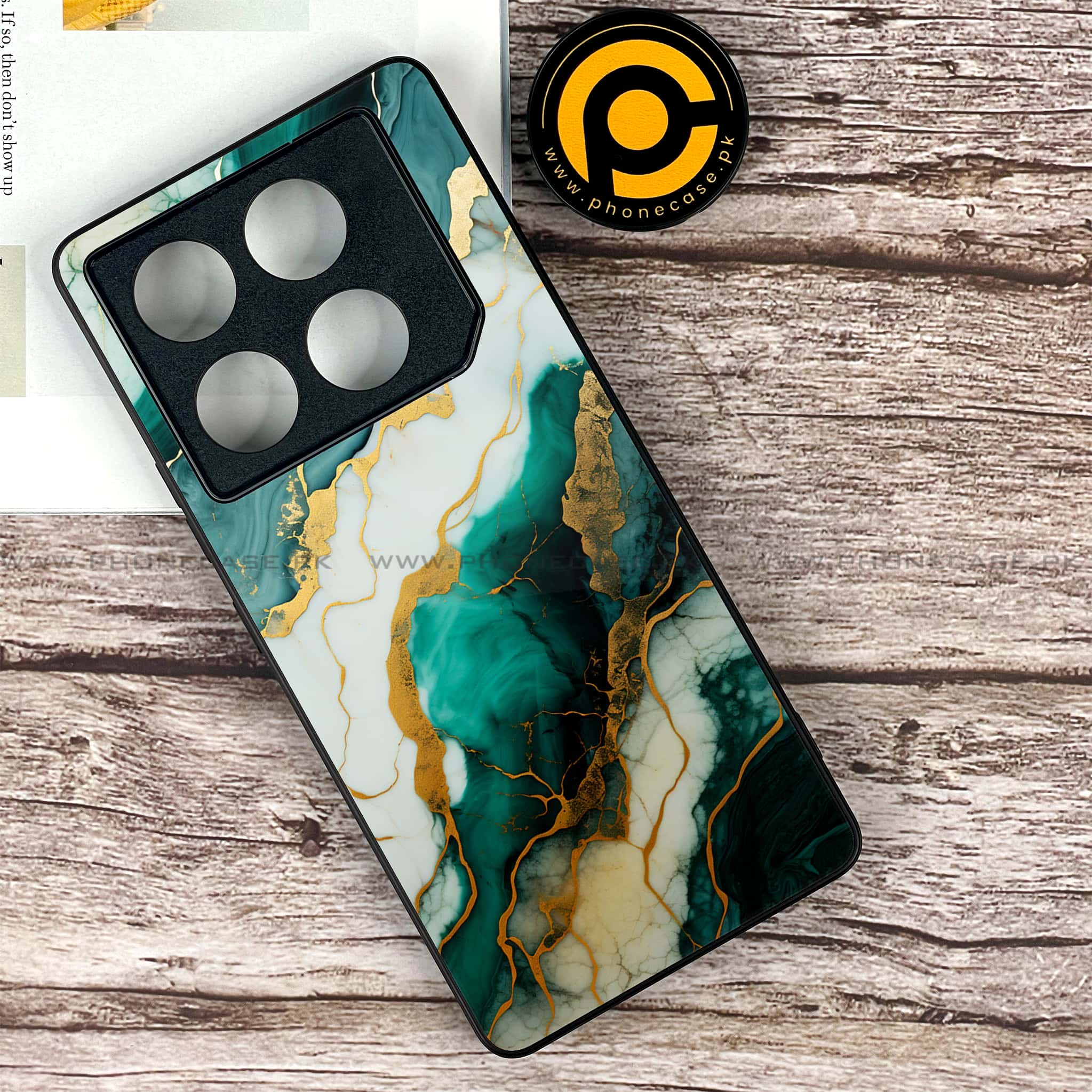 Infinix GT 20 Pro - Liquid Marble 2.0 Series - Premium Printed Glass soft Bumper shock Proof Case