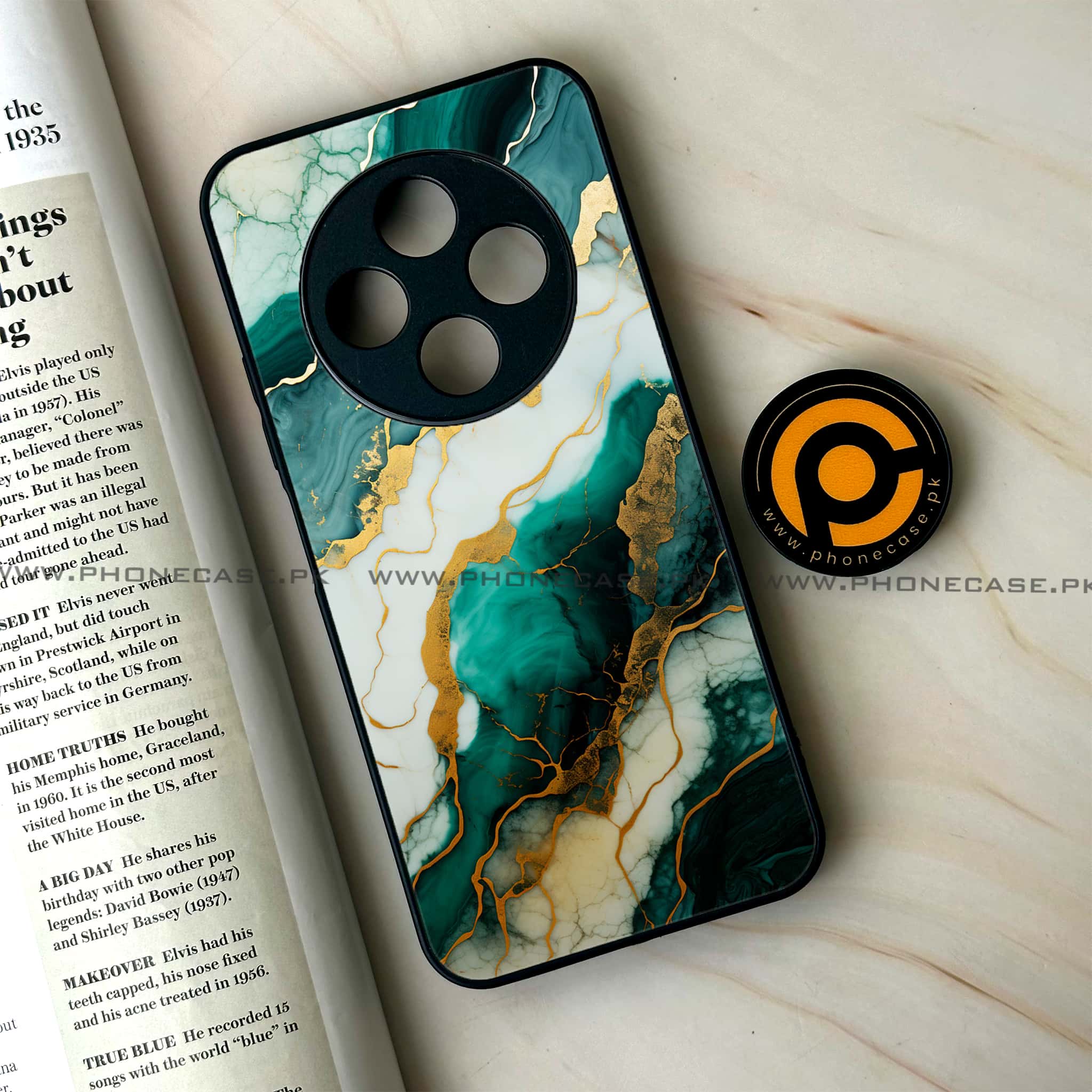 Oppo F27 Pro - Liquid Marble 2.0 Series - Premium Metal Printed soft Bumper Shock Proof Case