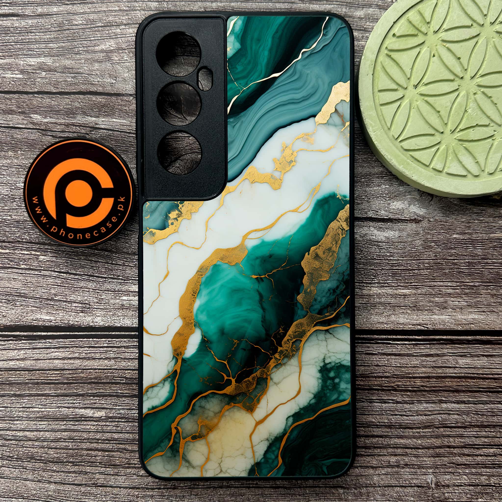 Realme C65  - Liquid Marble 2.0 Series - Premium Metal Printed soft Bumper shock Proof Case