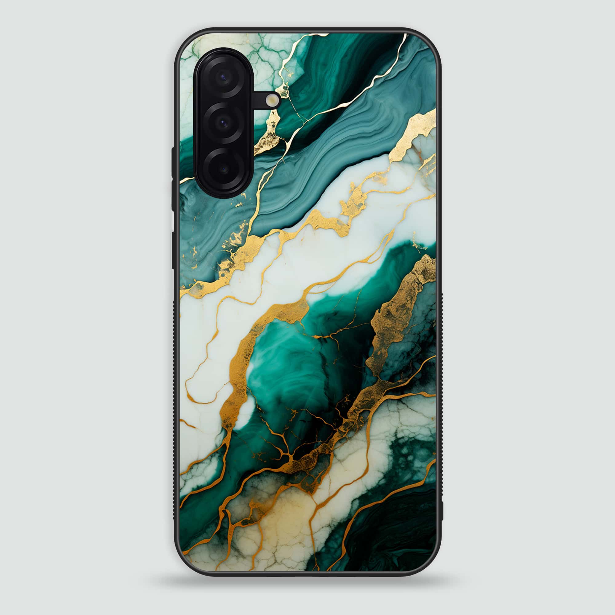 Samsung Galaxy A26 - Liquid Marble 2.0 Series - Premium Printed Glass soft Bumper shock Proof Case