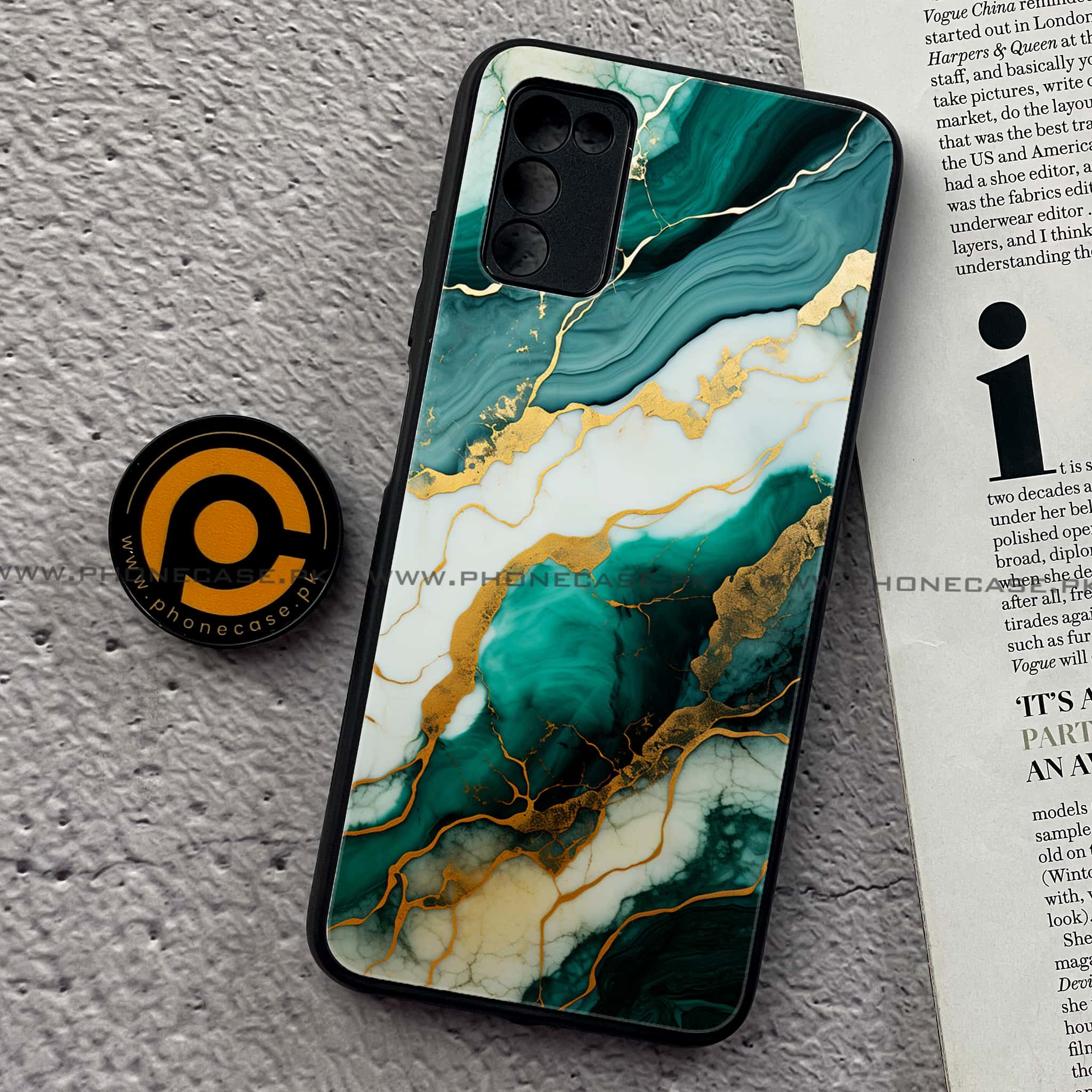 Samsung Galaxy A02s - Liquid Marble 2.0 Series  - Premium Printed Metal soft Bumper shock Proof Case