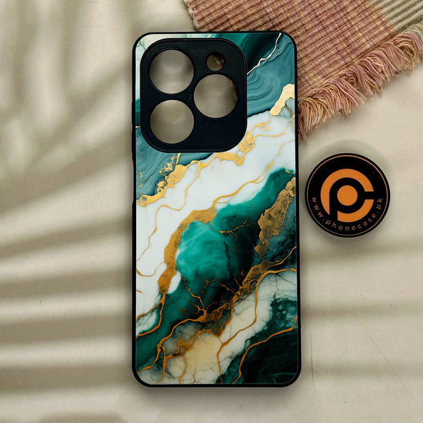 Tecno Spark GO 2024/ Smart 8/ Spark 20/ 20c/ Pop 8/ Hot 40i - Liquid Marble 2.0 Series Design 3 - Premium Metal Printed soft Bumper shock Proof Case  CS-18950