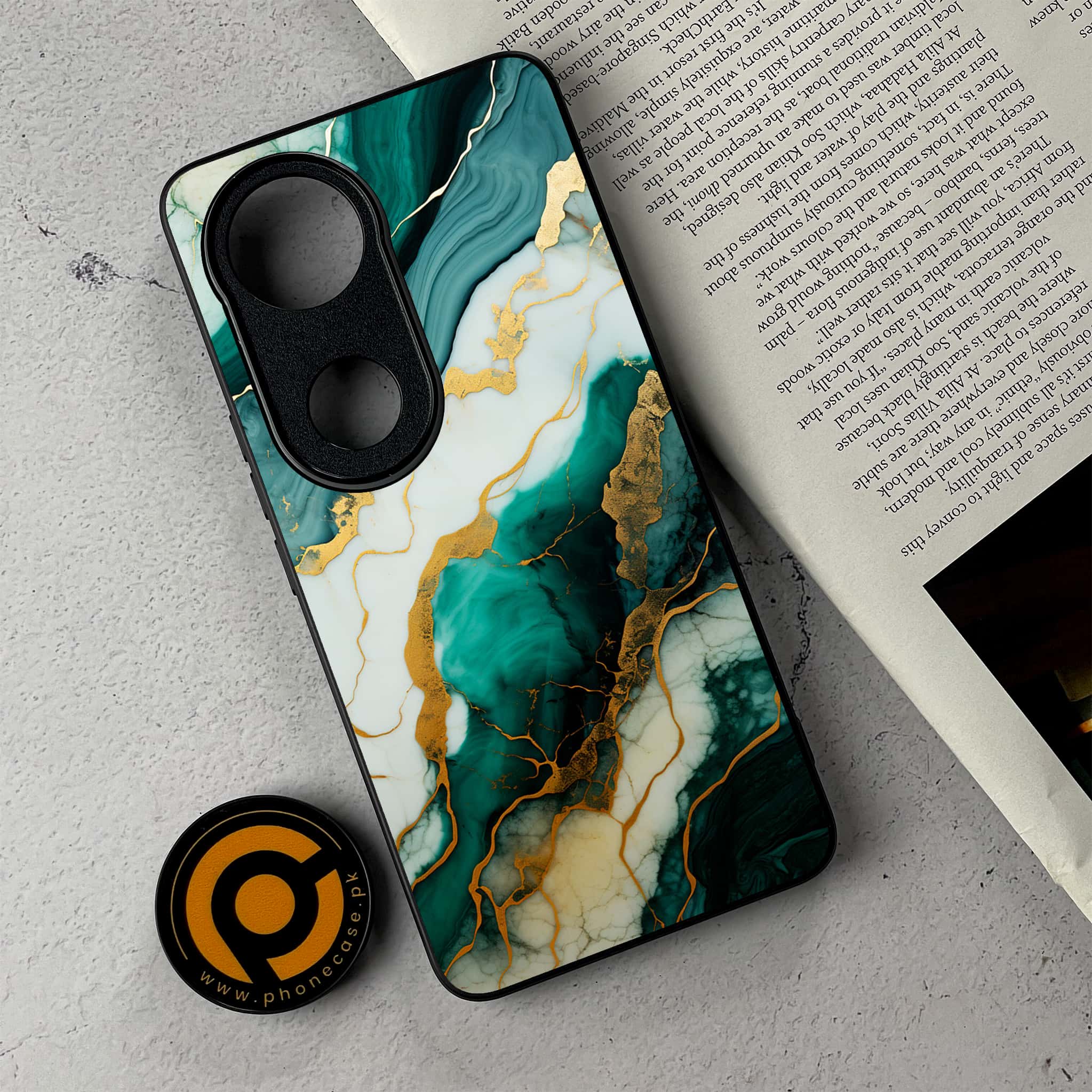 Vivo V50 -  Liquid Marble 2.0 Series - Premium Metal Printed Soft Bumper Shockproof Case