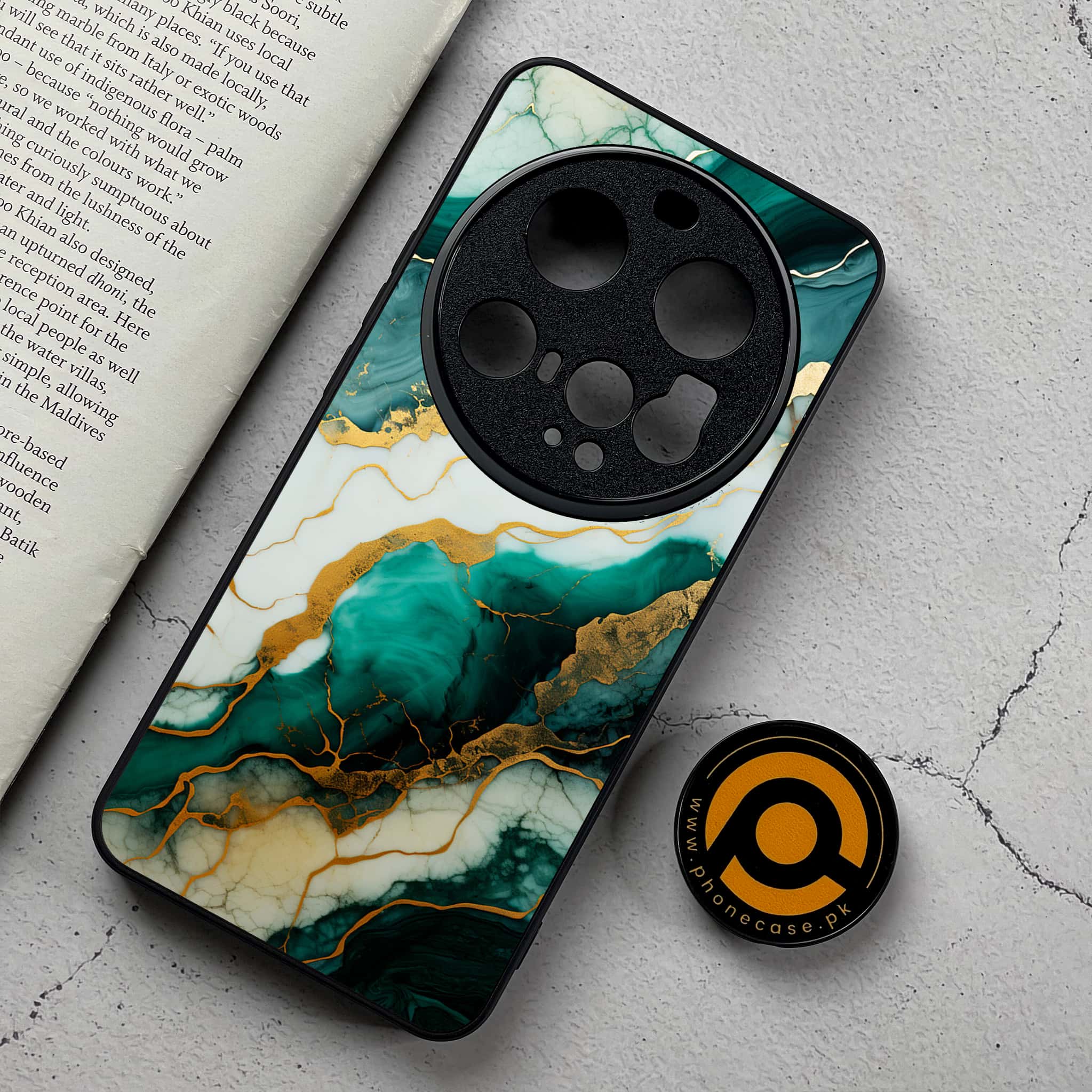 Xiaomi 15 Ultra - Liquid Marble 2.0 Series - Premium Metal Printed Soft Bumper Shockproof Case
