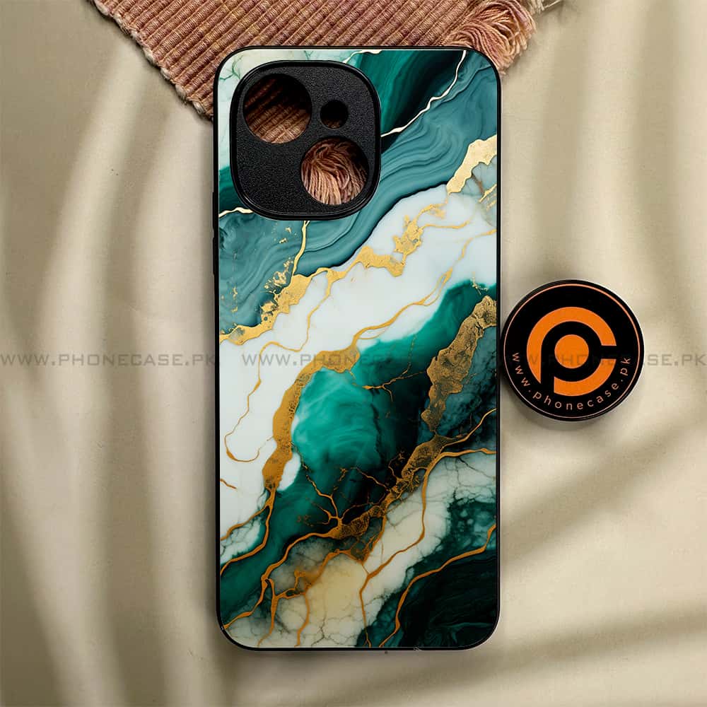 Tecno Spark 40C - Liquid Marble 2.0 Series - Premium Metal Printed soft Bumper shock Proof Case