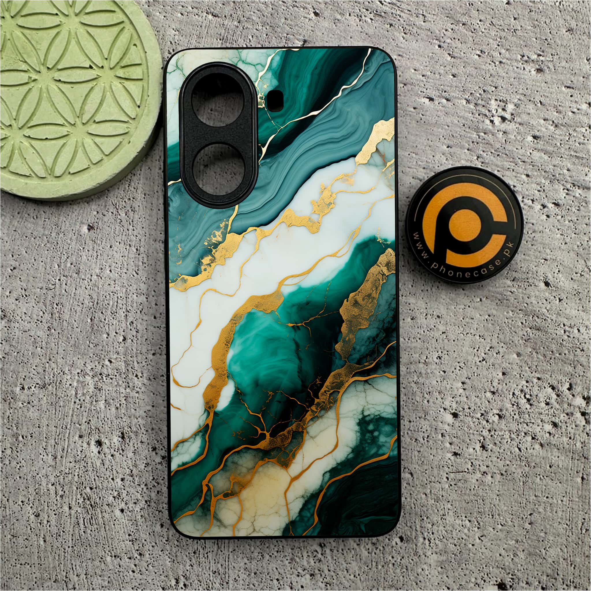 Xiaomi Redmi Turbo 4 - Liquid Marble 2.0 Series - Premium Metal Printed soft Bumper shock Proof Case