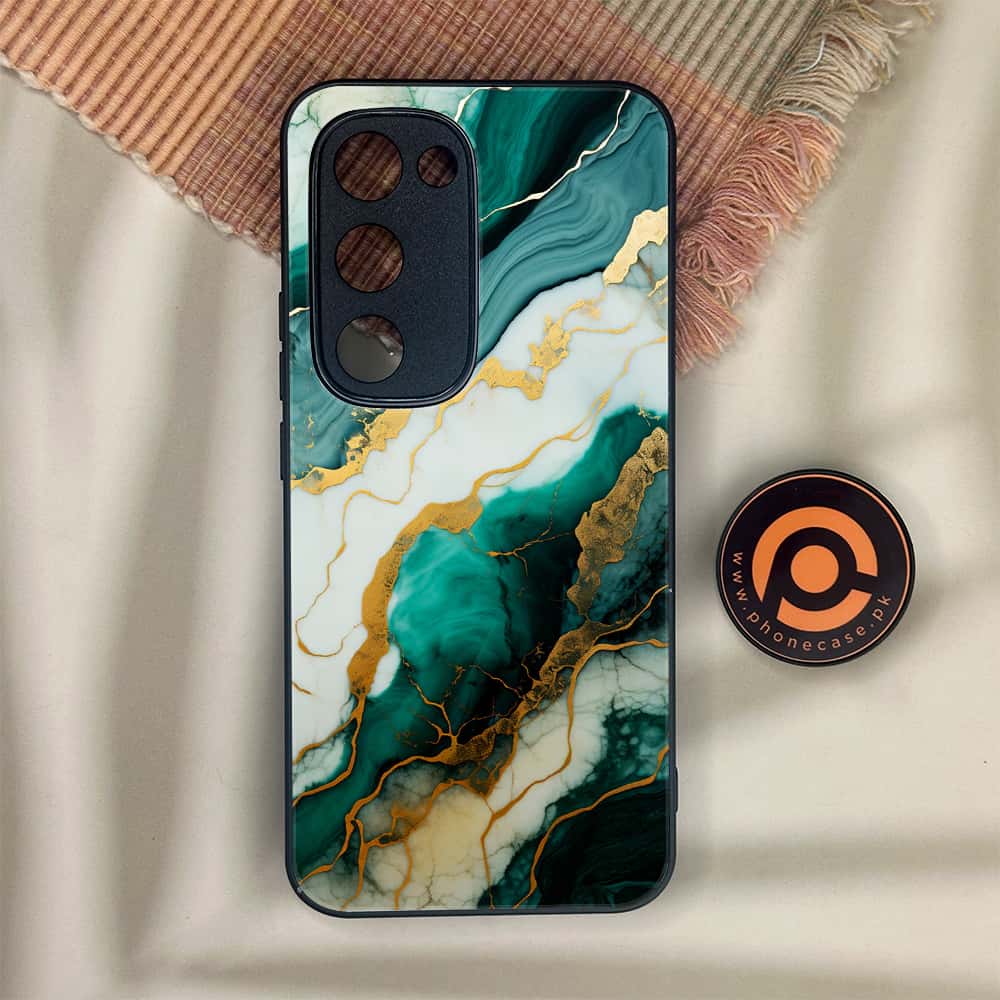 Tecno Spark 40 Pro Plus - Liquid Marble 2.0 Series - Premium Metal Printed soft Bumper shock Proof Case
