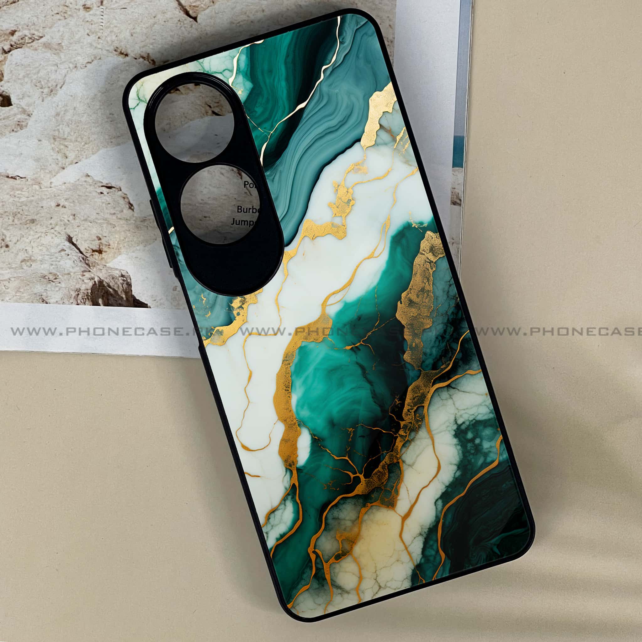 Oppo A60 - Liquid Marble 2.0 Series - Premium Printed Metal soft Bumper shock Proof Case