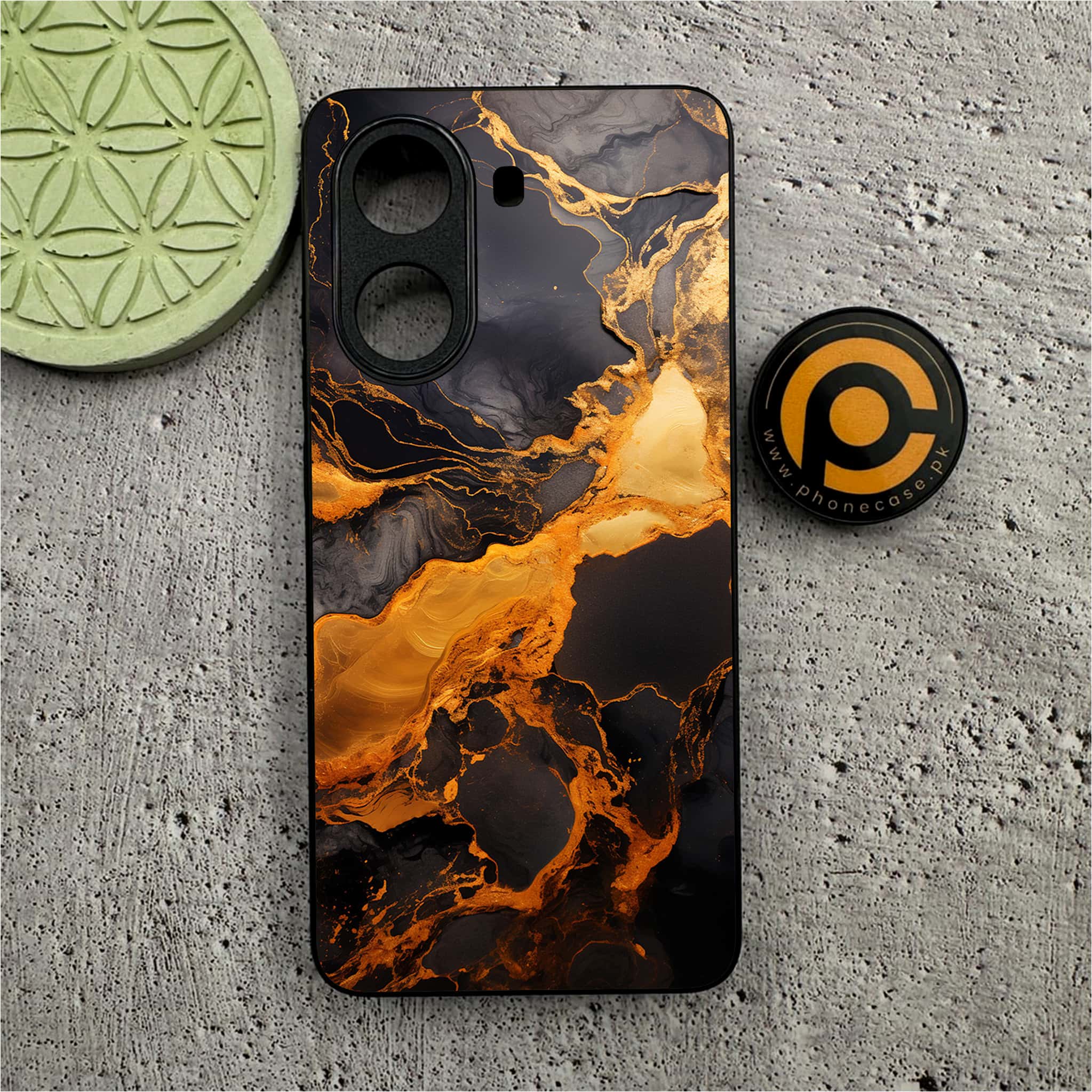 Xiaomi Redmi Turbo 4 - Liquid Marble 2.0 Series - Premium Metal Printed soft Bumper shock Proof Case